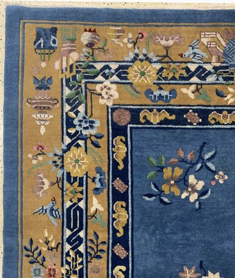 27005864e - Antiker Peking, China, um 1900, Wolle auf Baumwolle, ca. 290 x 212 cm, gereinigt, EHZ: 2