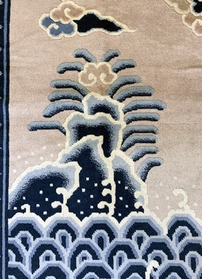 27005885d - Ning-Hsia alt, China, um 1930-1940, Wolle auf Baumwolle, ca. 245 x 167 cm, EHZ: 1-2, ...