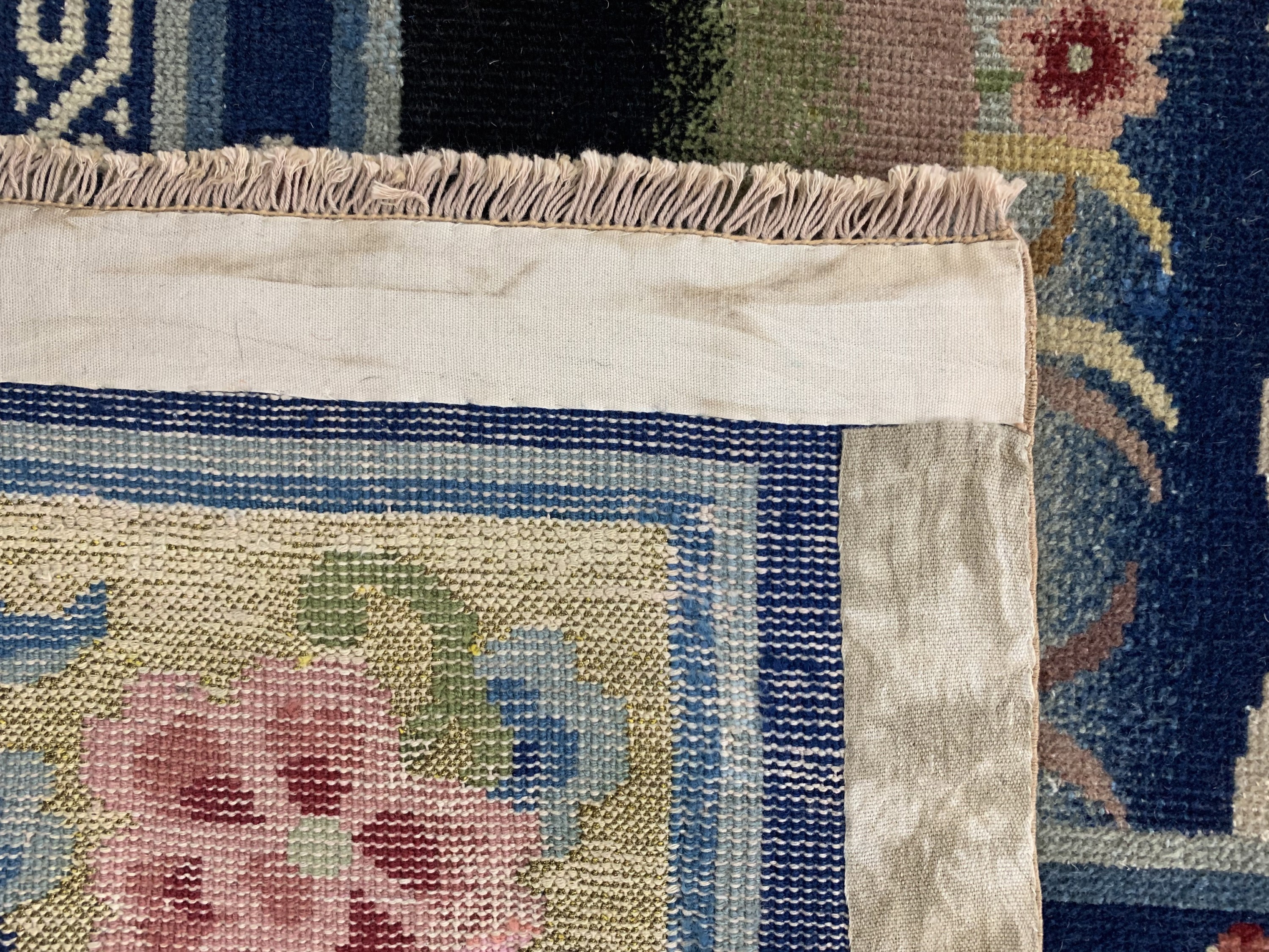 Detail i: Antiker Peking"Metallbrokat", China, 19.Jhd, Wolle auf Baumwolle, ca. 180 x 275 cm, EHZ: 2 (minimal restauriert)