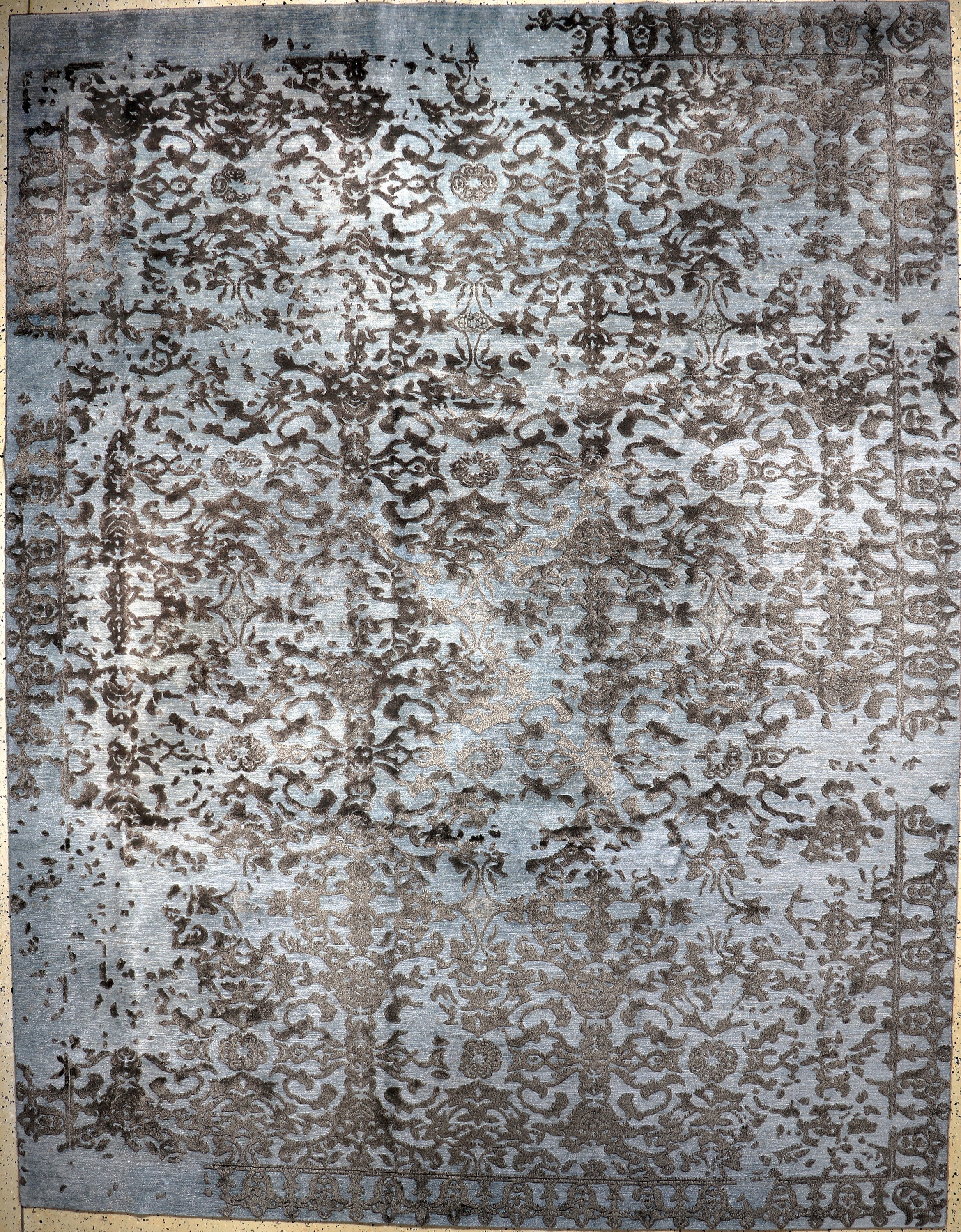 Nepal fein"relief", Ende 20.Jhd, Wolle auf Baumwolle, ca. 361 x 279 cm, EHZ: 1-2. Auftragsarbeit.