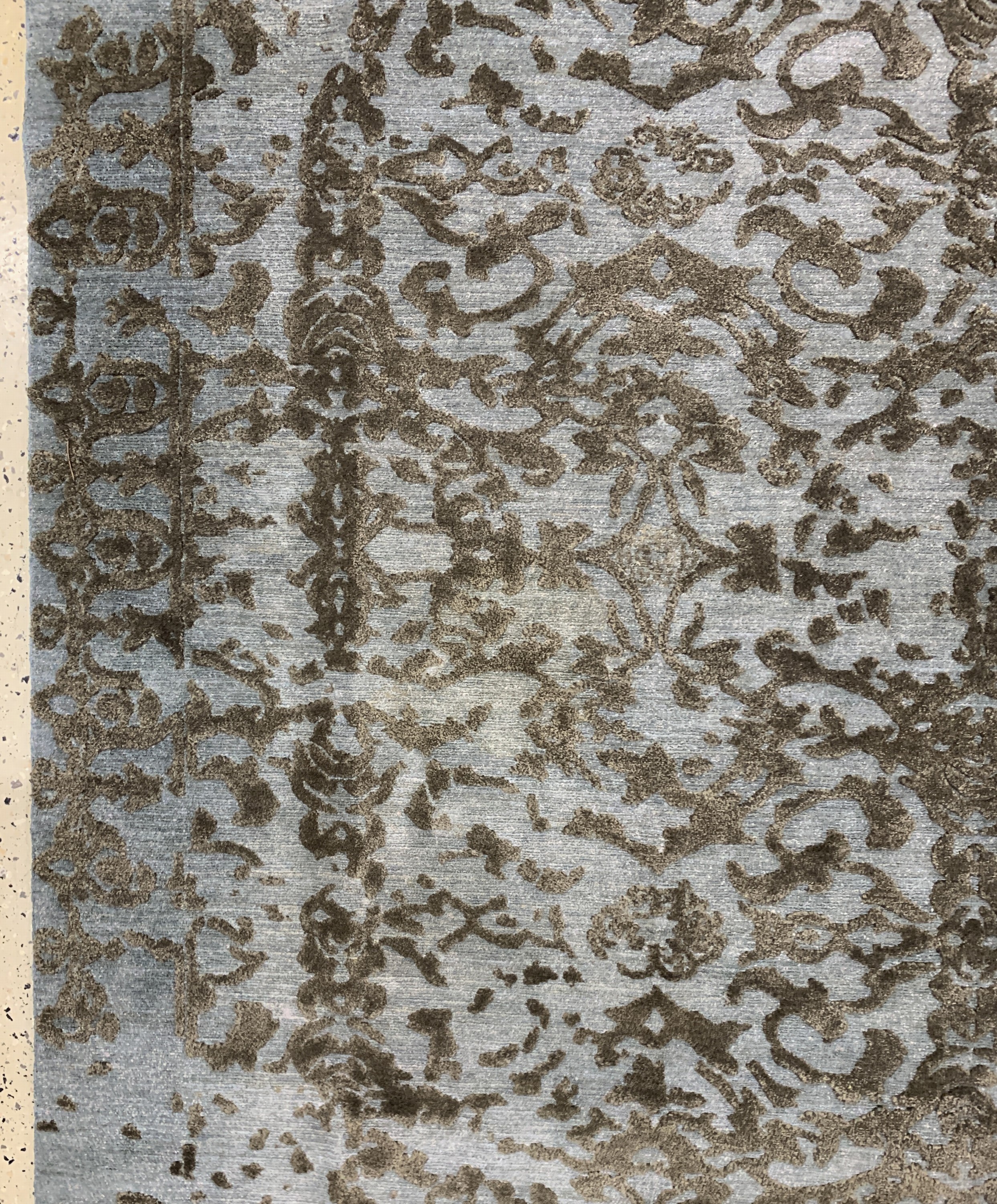 Detail d: Nepal fein"relief", Ende 20.Jhd, Wolle auf Baumwolle, ca. 361 x 279 cm, EHZ: 1-2. Auftragsarbeit.