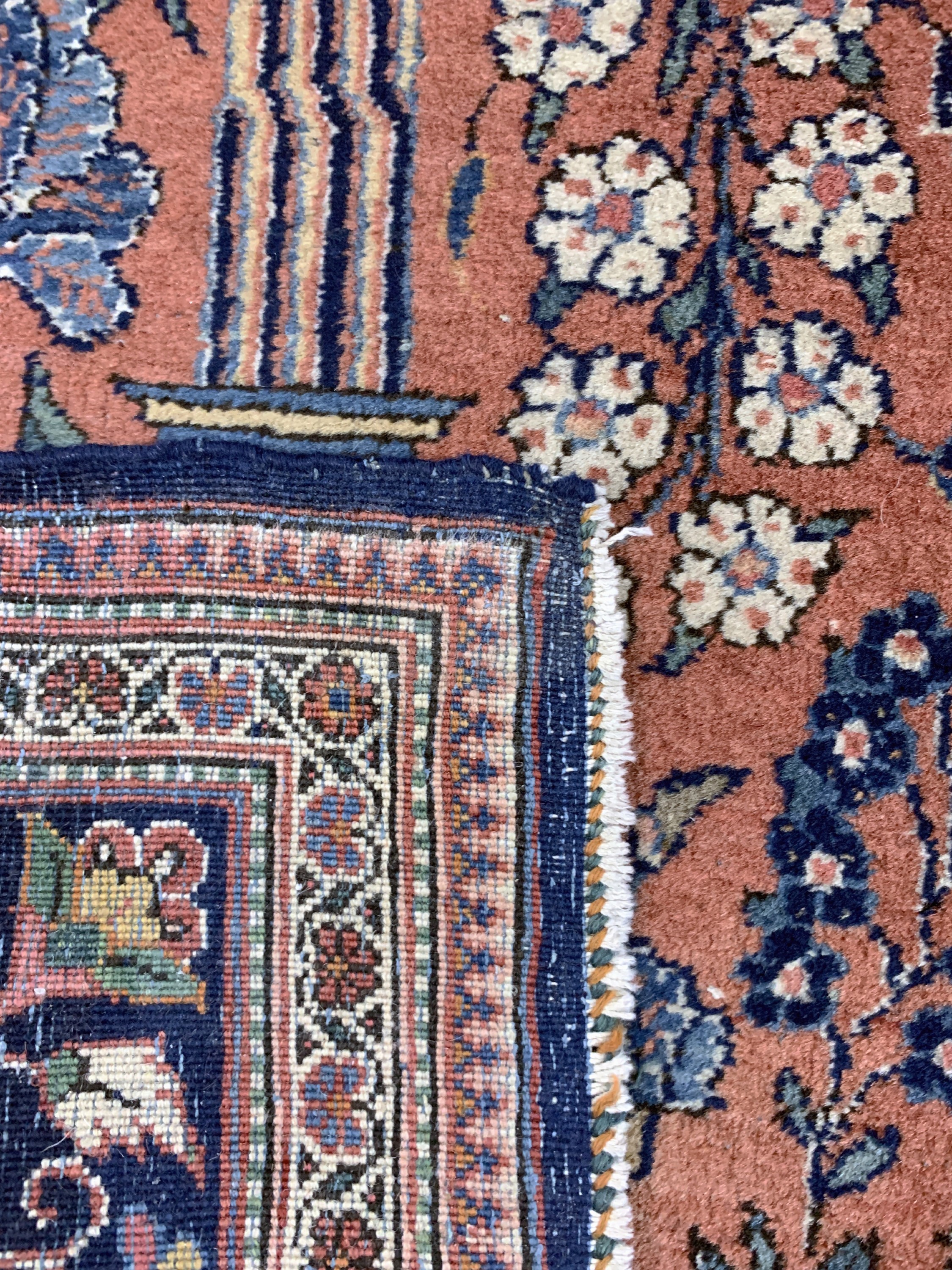 Detail e: Keschan Kork alt, Persien, Anfang 20.Jhd, Korkwolle auf Baumwolle, ca. 200 x 140 cm, EHZ: 2