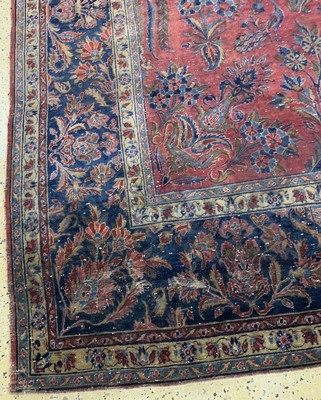 27005935h - ´Manchester´Keschan´antik, Persien, um 1900, Manchester-Korkwolle auf Baumwolle, ca. ...