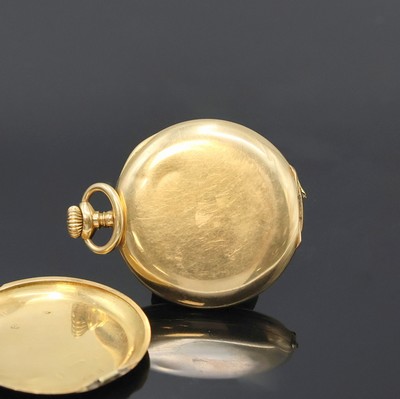 27006031a - PATEK PHILIPPE Damensavonette in GG 750/000, Schweiz um 1910, glattes 3 Deckel Goldgeh. ...