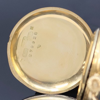 27006031c - PATEK PHILIPPE Damensavonette in GG 750/000, Schweiz um 1910, glattes 3 Deckel Goldgeh. ...