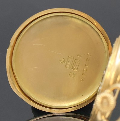 27006031d - PATEK PHILIPPE Damensavonette in GG 750/000, Schweiz um 1910, glattes 3 Deckel Goldgeh. ...