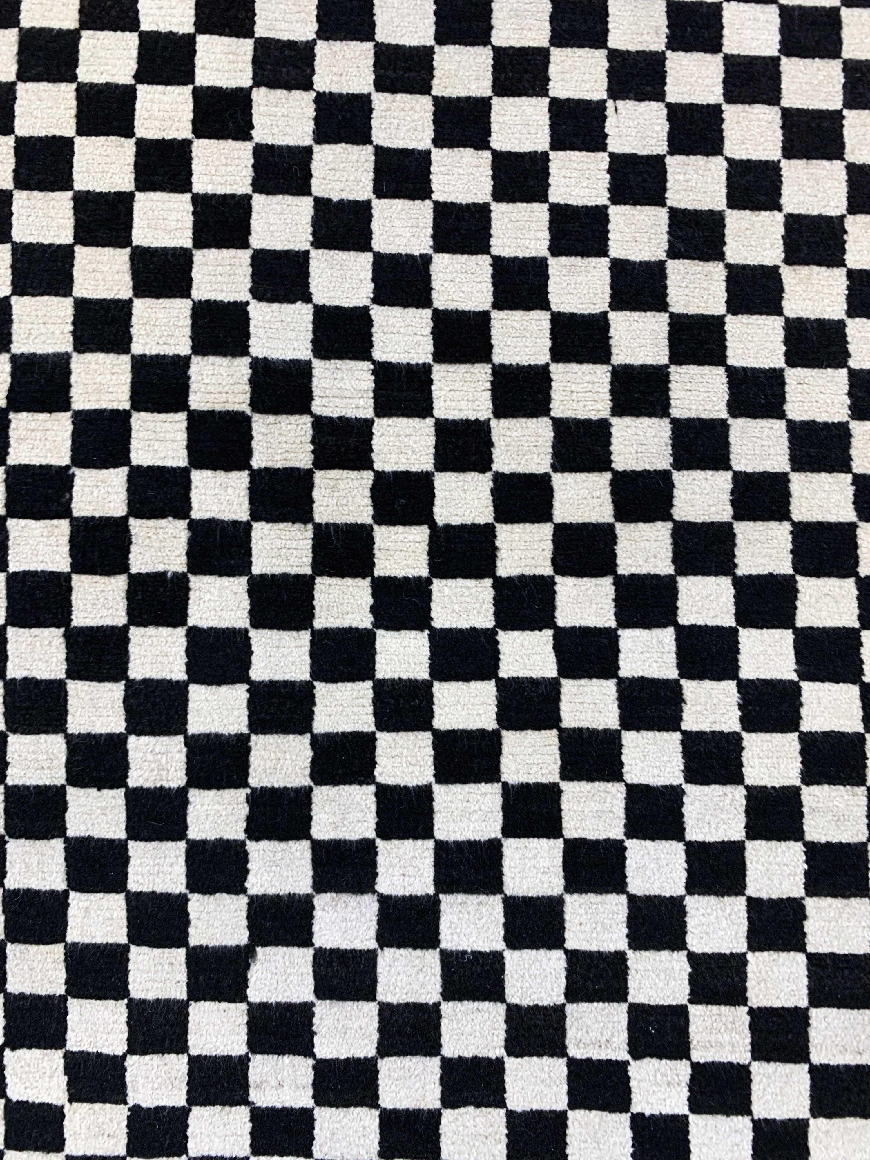 Detail d: Tibet"Schachbrett"Motiv, um 1920-1930, Wolle auf Baumwolle, ca. 293 x 86 cm, EHZ: 1-2