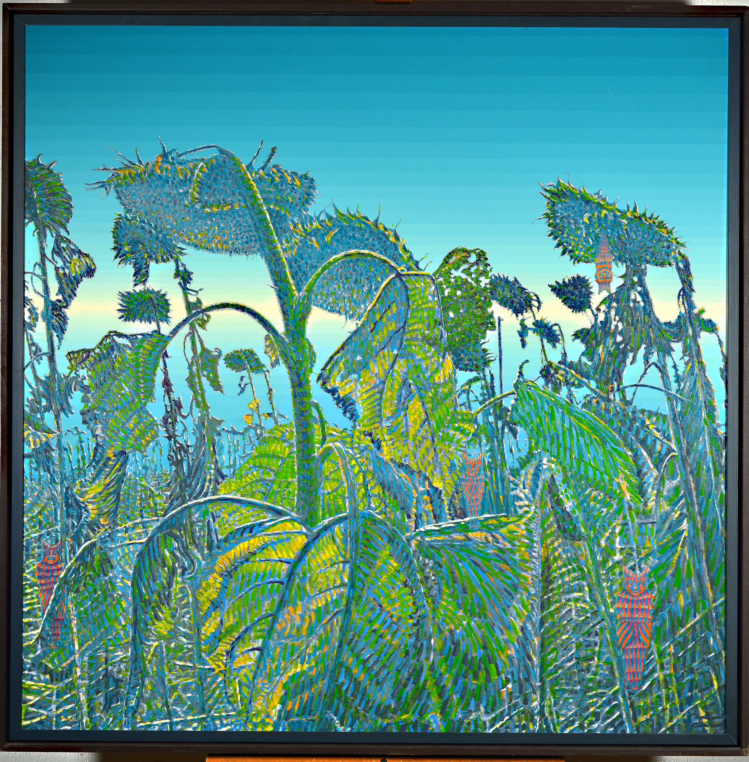 Image 27006167 - Klaus Wendel, 1935 Wollmesheim-2005, ´Die welkenden Sonnenblumen´, verso signiert und ...