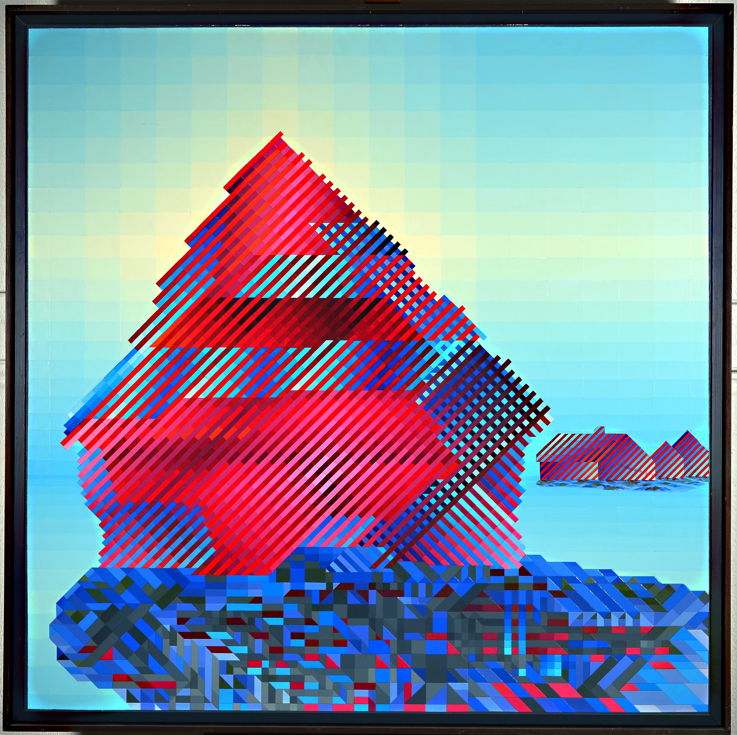 Image 27006169 - Klaus Wendel, 1935 Wollmesheim-2005, ´Der Heuhaufen - Hommage a Claude Monet´, Optical ...