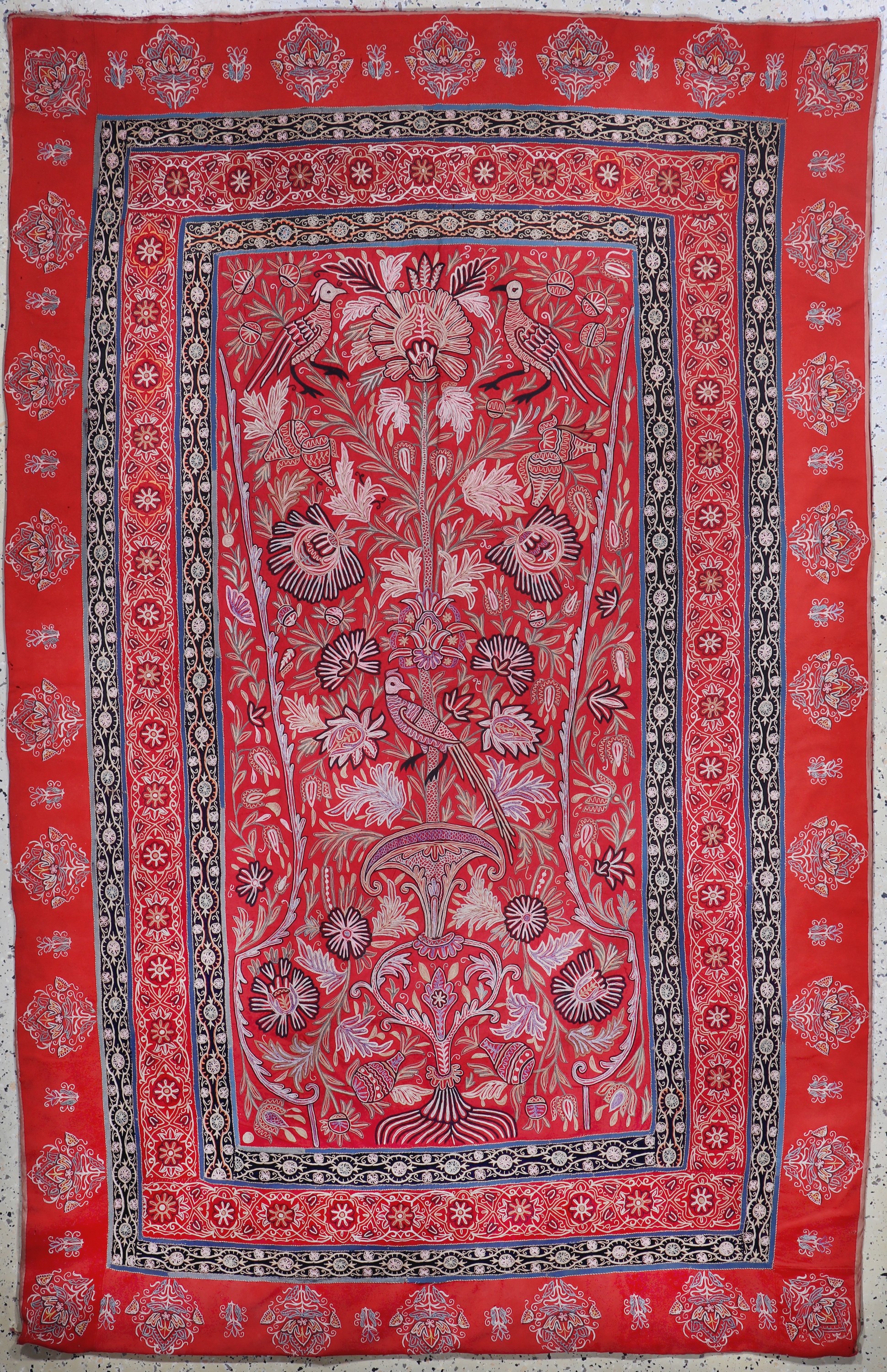 Image 27006176 - ´Rasht-Susani´antik, Persien, um 1900, Seide-Baumwollstickerei, ca. 230 x 145 cm, EHZ: ...