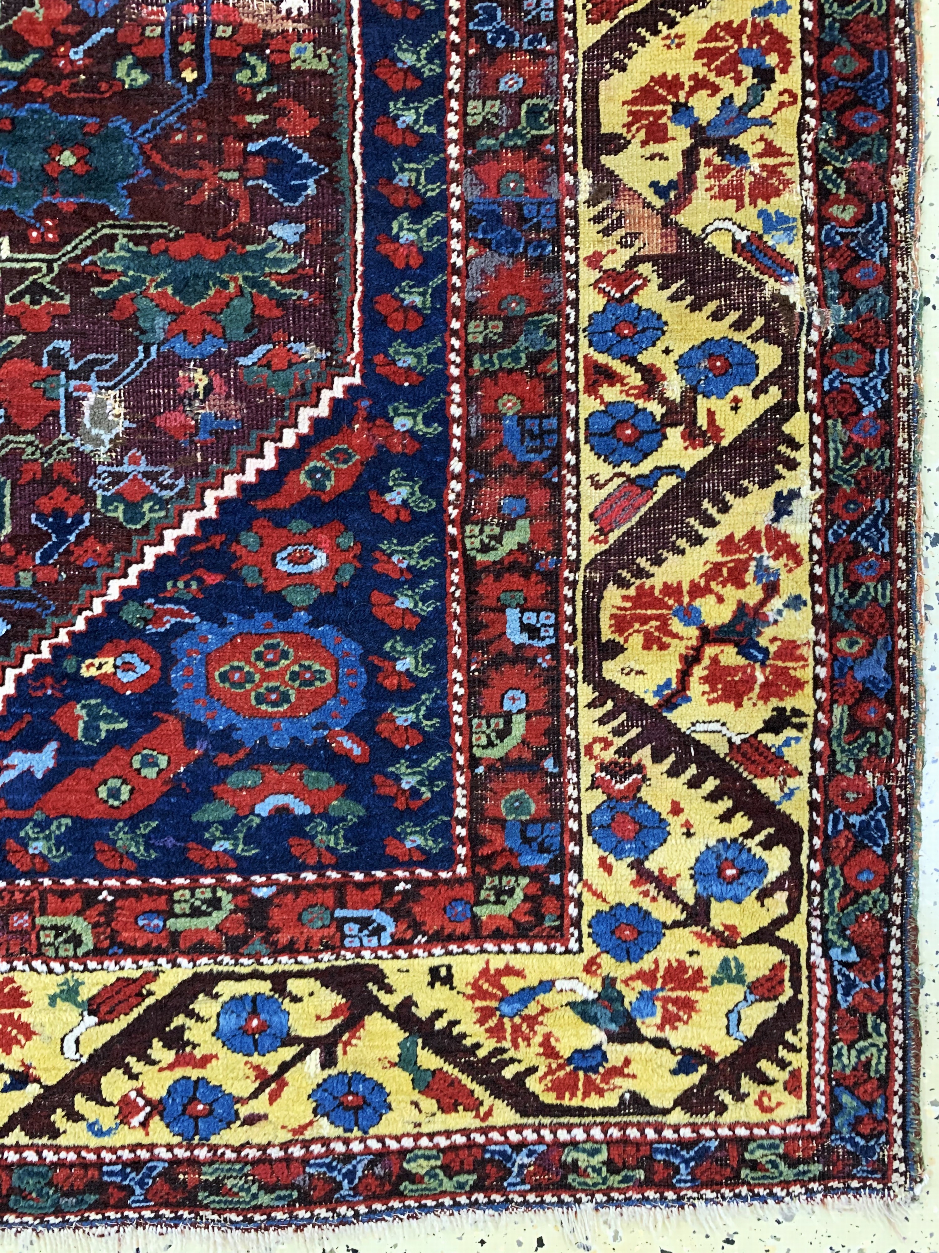 Detail a: Antiker Kula, Türkei, 19.Jhd, Wolle auf Wolle, ca. 195 x 140 cm, EHZ: 3, (restauriert)