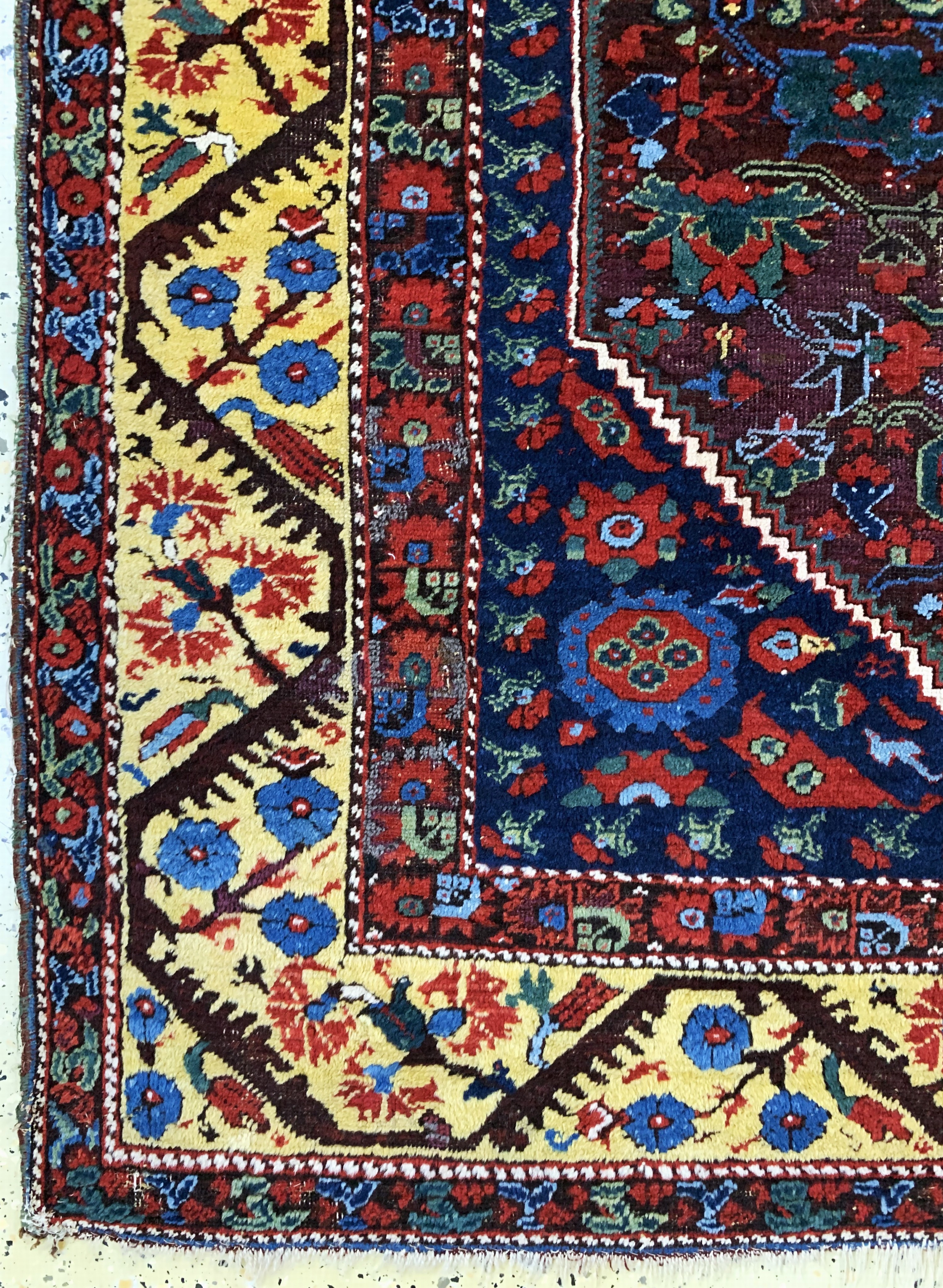 Detail b: Antiker Kula, Türkei, 19.Jhd, Wolle auf Wolle, ca. 195 x 140 cm, EHZ: 3, (restauriert)