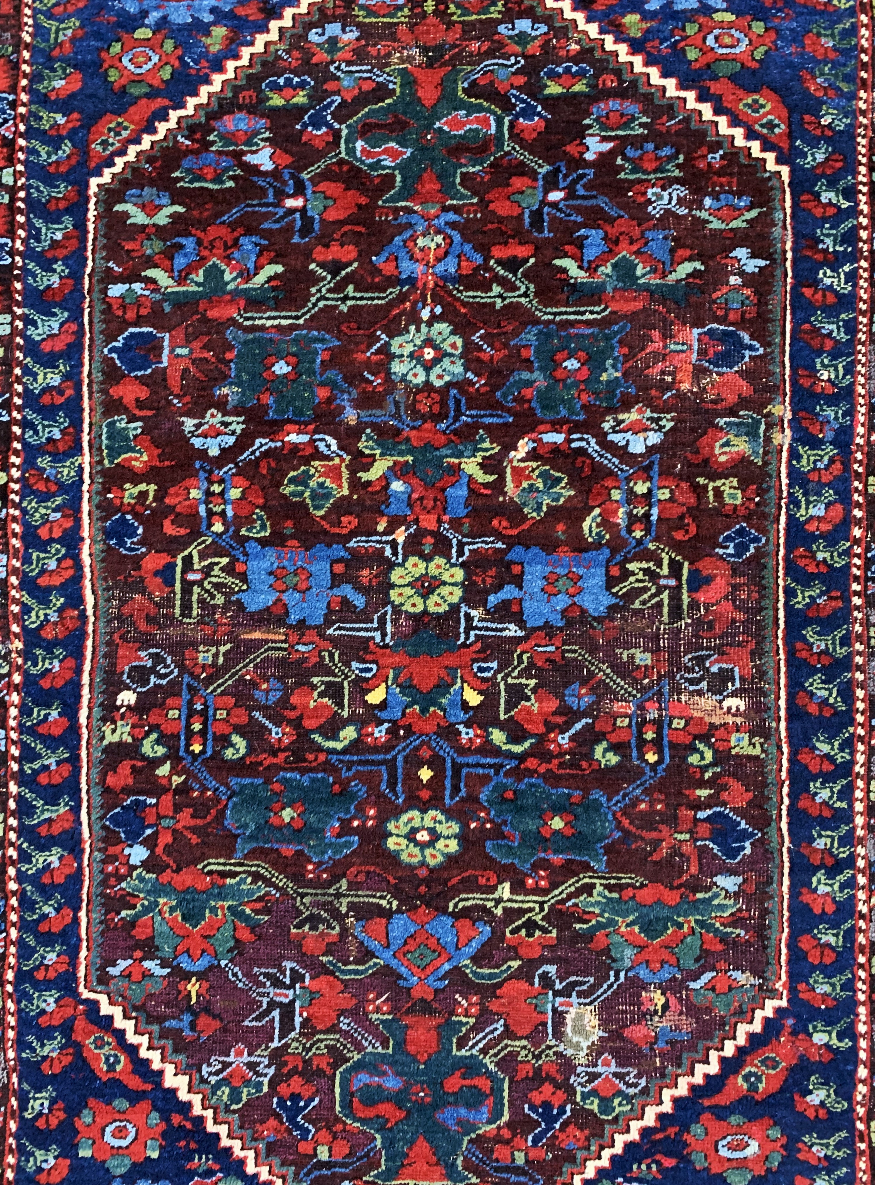 Detail c: Antiker Kula, Türkei, 19.Jhd, Wolle auf Wolle, ca. 195 x 140 cm, EHZ: 3, (restauriert)