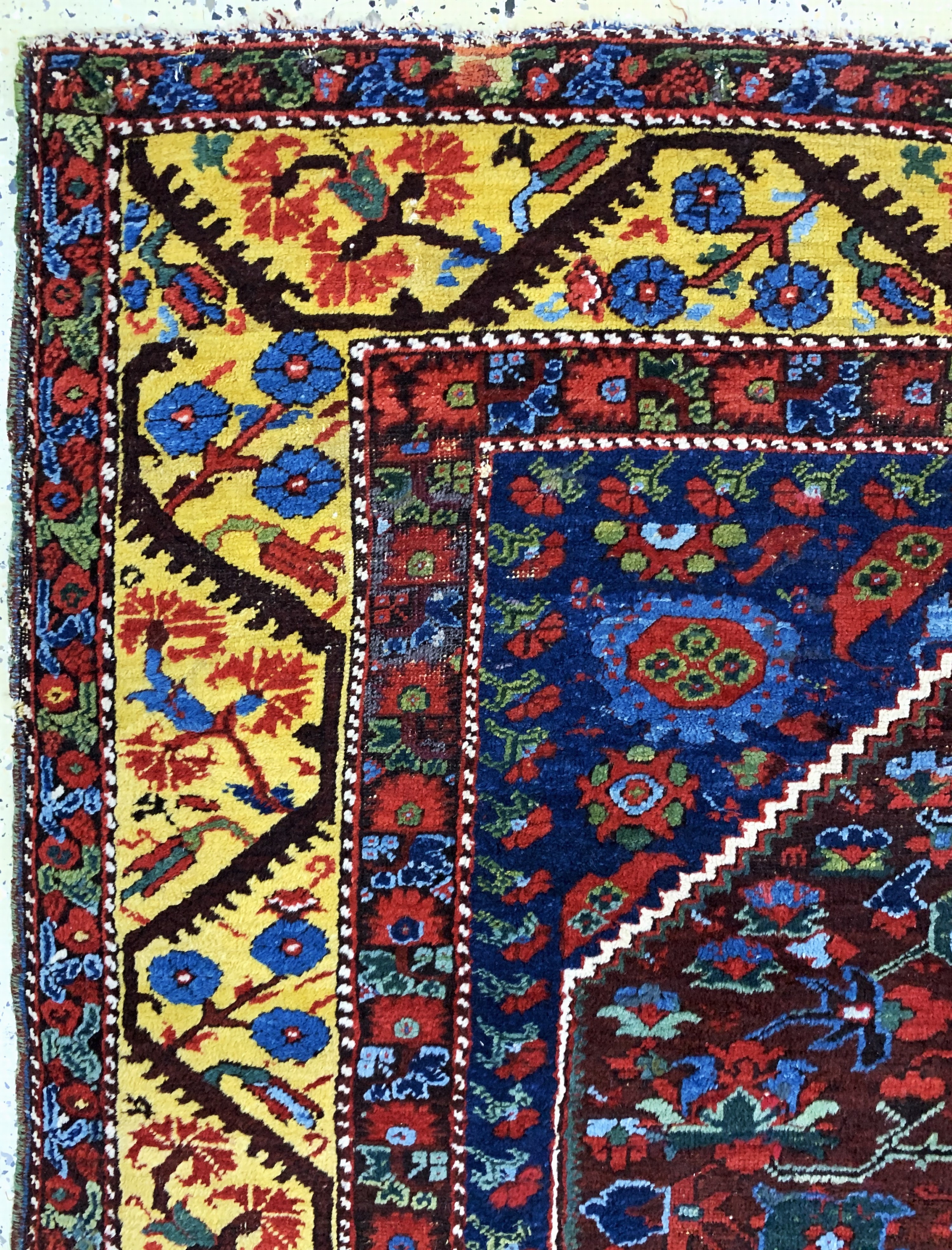 Detail d: Antiker Kula, Türkei, 19.Jhd, Wolle auf Wolle, ca. 195 x 140 cm, EHZ: 3, (restauriert)