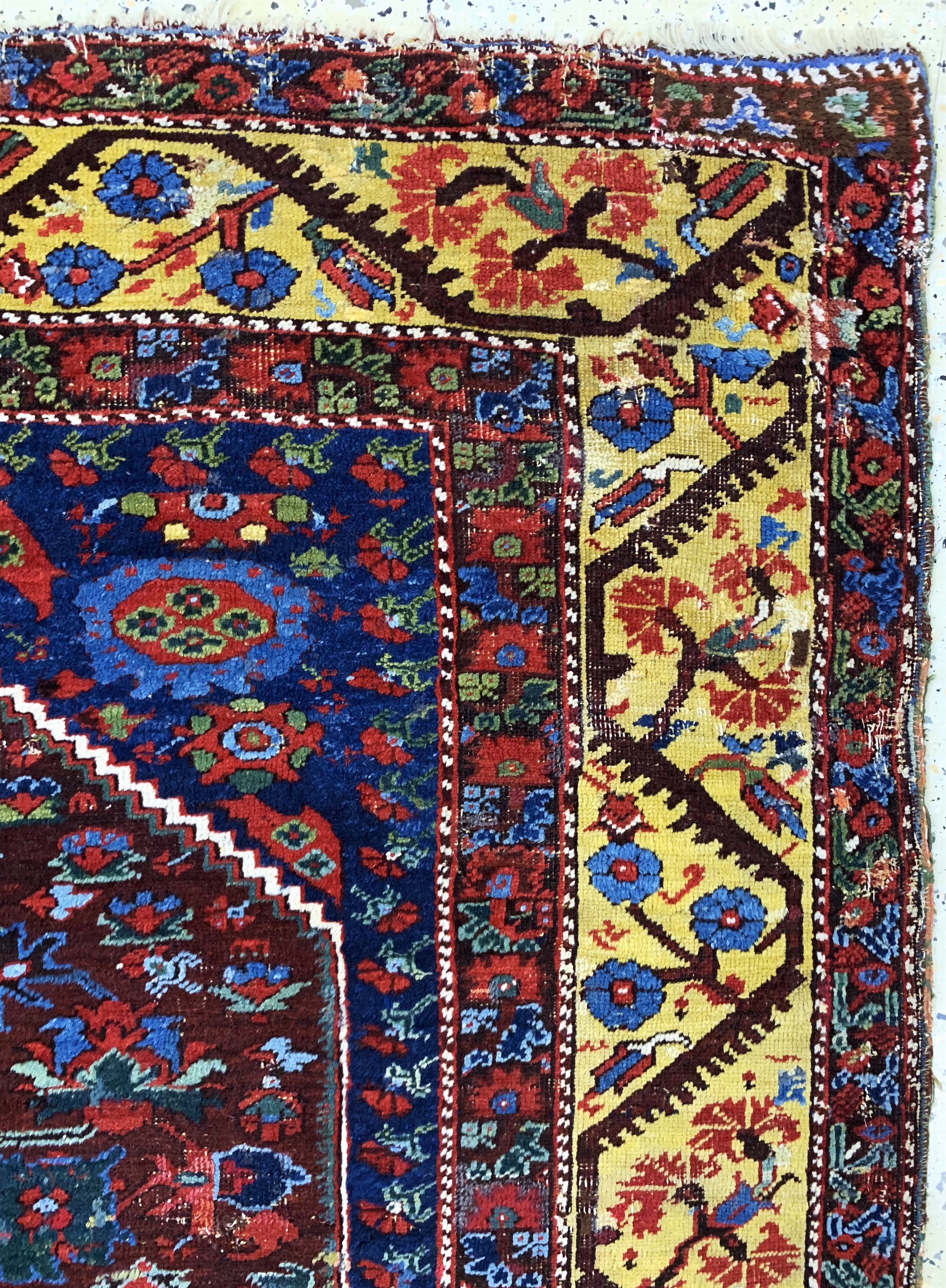 Detail e: Antiker Kula, Türkei, 19.Jhd, Wolle auf Wolle, ca. 195 x 140 cm, EHZ: 3, (restauriert)