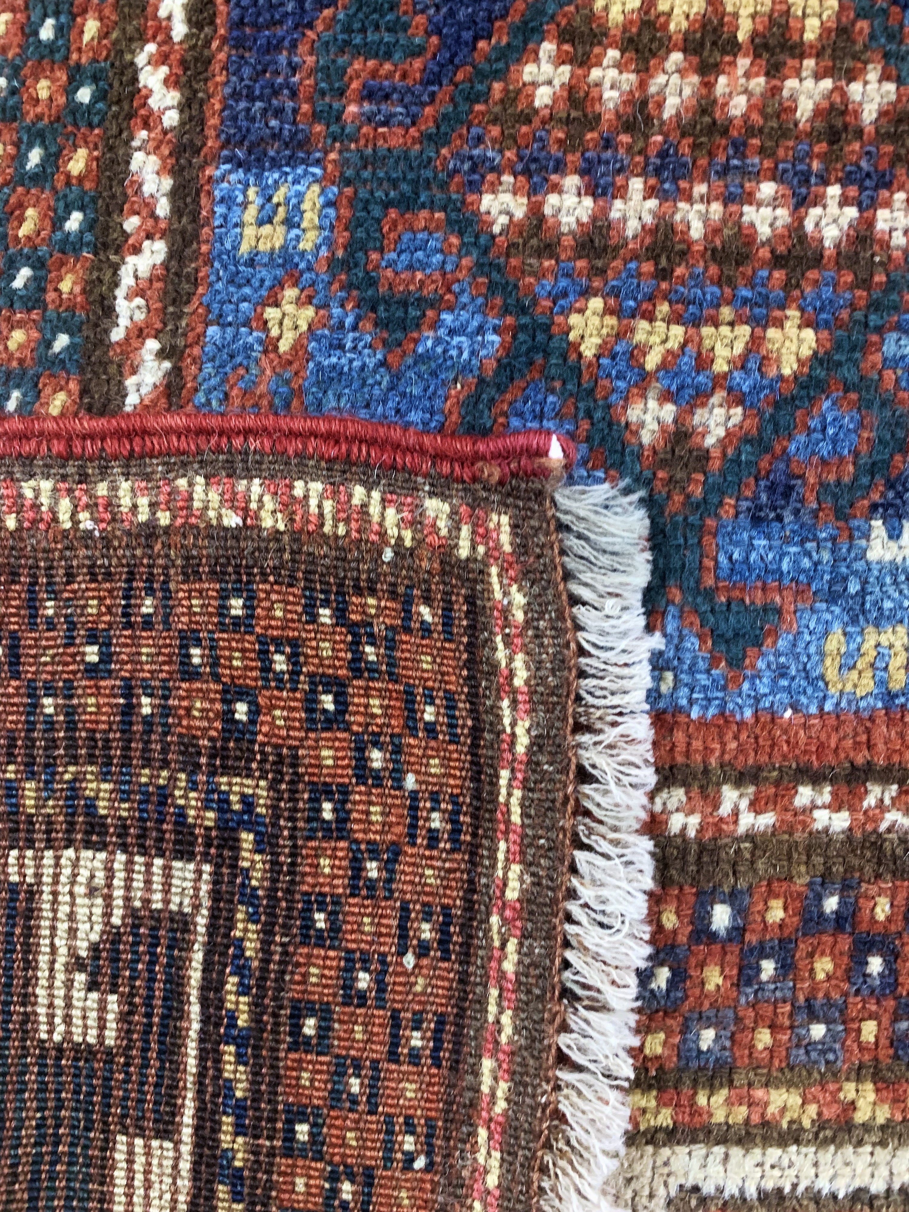 Detail f: Antiker Kazak, Kaukasus, 19.Jhd, Wolle auf Wolle, ca. 220 x 120 cm, EHZ:(gleichmäßig dünn), restauriert