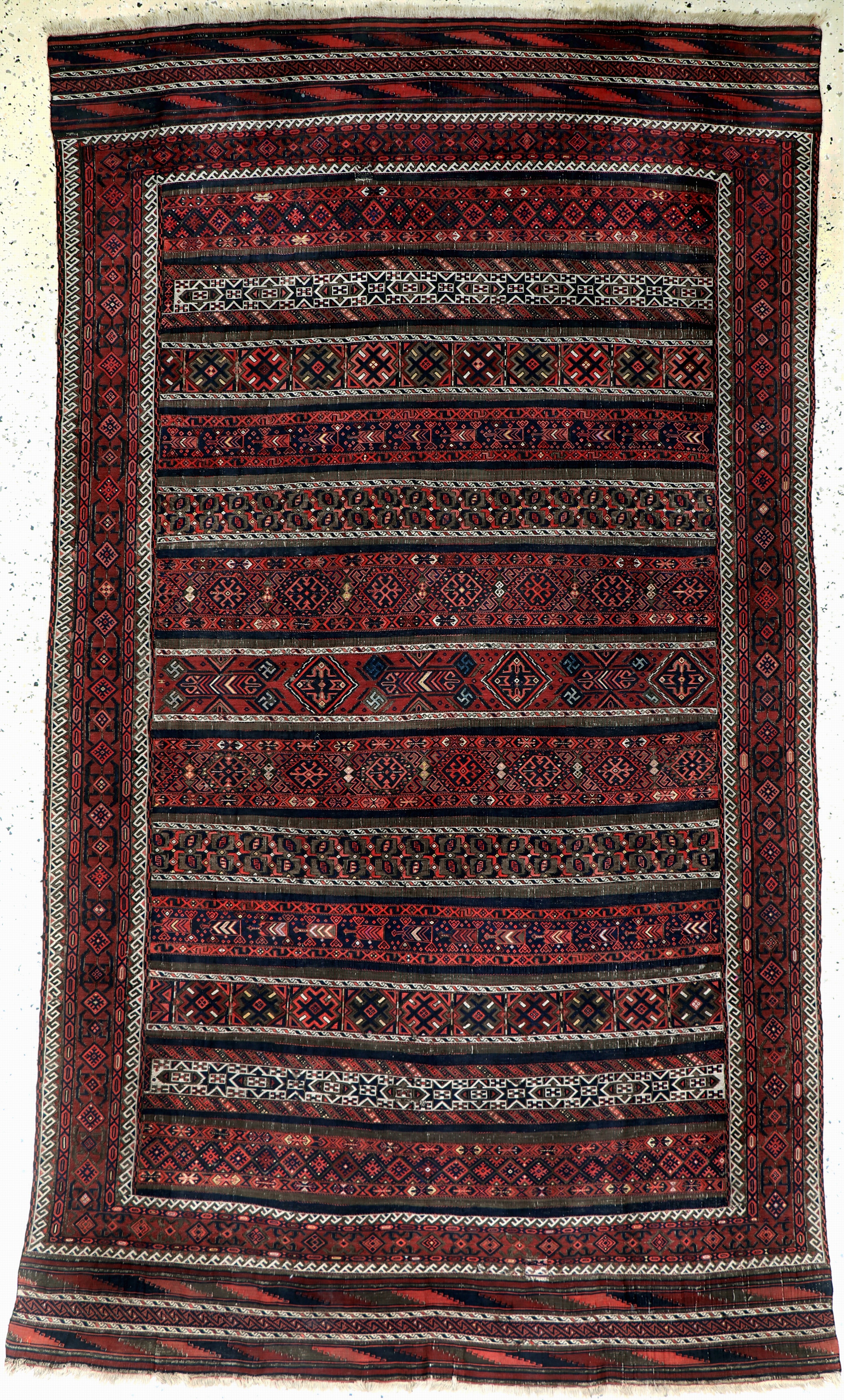 Belutsch"Sumakh"Sehr fein, Persien, 19.Jhd,Wolle auf Wolle, ca. 275 x 165 cm, EHZ: 2, (kleine Restaurierung)