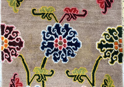 27006132b - Schigatse´Khaden´alt, Tibet, um 1920-1930, Wolle auf Baumwolle, ca. 165 x 85 cm, EHZ: 2