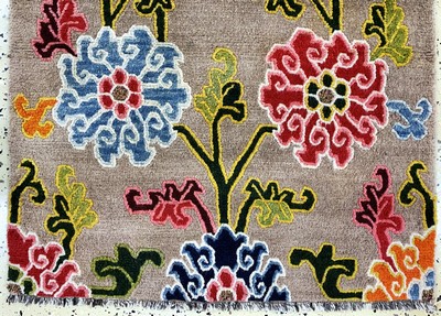 27006132c - Schigatse´Khaden´alt, Tibet, um 1920-1930, Wolle auf Baumwolle, ca. 165 x 85 cm, EHZ: 2