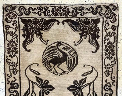 27006133a - Schigatse´Khaden´alt, Tibet, um 1920-1930, Wolle auf Baumwolle, ca. 167 x 85 cm, EHZ: 2