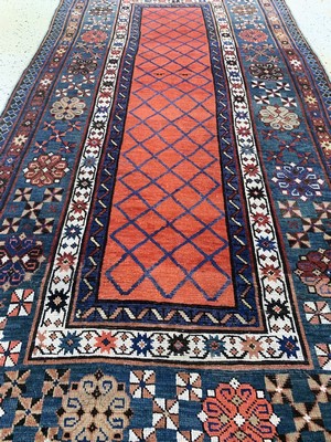 27006171e - Antiker´Talisch´Kazak, Kaukasus, 19.Jhd, Wolle auf Wolle, ca. 257 x 122 cm, ...