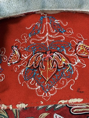 27006176f - ´Rasht-Susani´antik, Persien, um 1900, Seide-Baumwollstickerei, ca. 230 x 145 cm, EHZ: ...