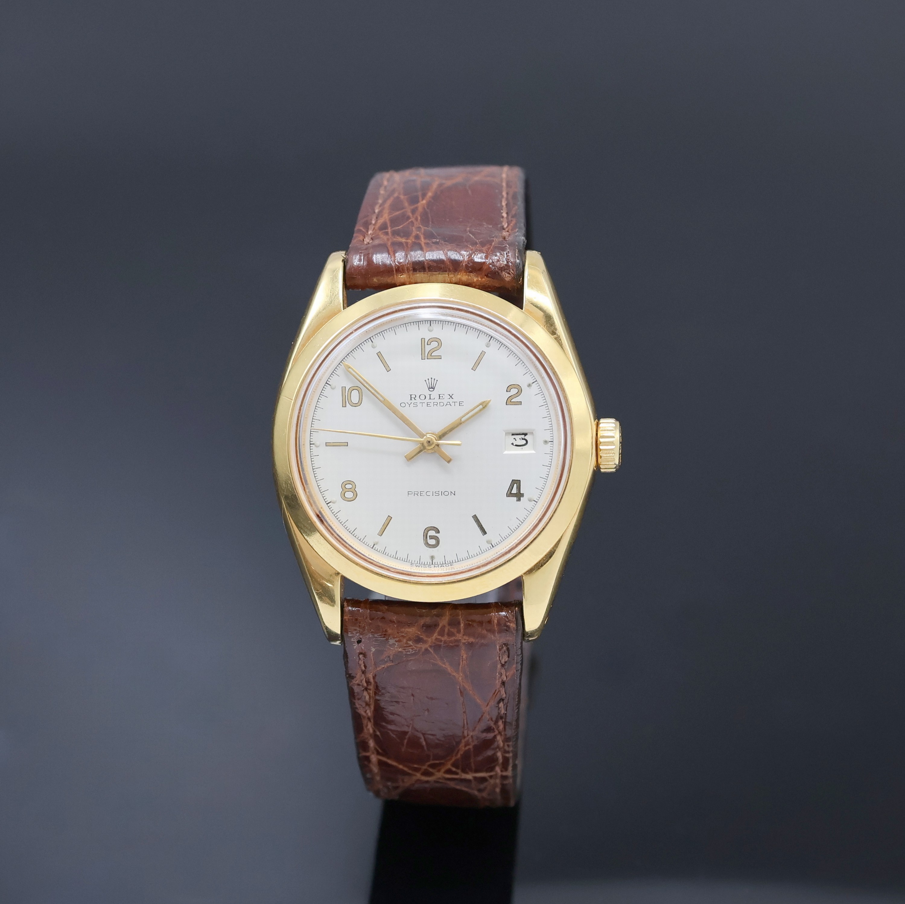 Image 27006294 - ROLEX Oyster Date Precision Armbanduhr Referenz 6694, Schweiz um 1969, Handaufzug, verg. ...