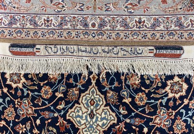 27006201h - Esfahan fein Persien, signiert´Sadegh Seyrafian´, um 1920-1930, Korkwolle mit und auf ...