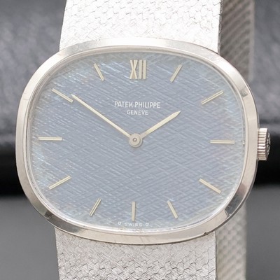 27006360a - PATEK PHILIPPE Herrenarmbanduhr Referenz 3545 in WG 750/000 mit original Box und Papier, ...