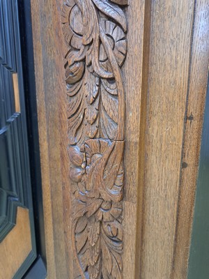 27006884d - Hallenschrank, sog. ´Hamburger Schapp´, 18.Jh., Eiche, zweitürig, Seitenlisenen und ...