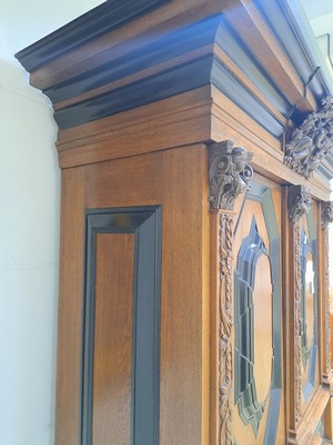 27006884g - Hallenschrank, sog. ´Hamburger Schapp´, 18.Jh., Eiche, zweitürig, Seitenlisenen und ...