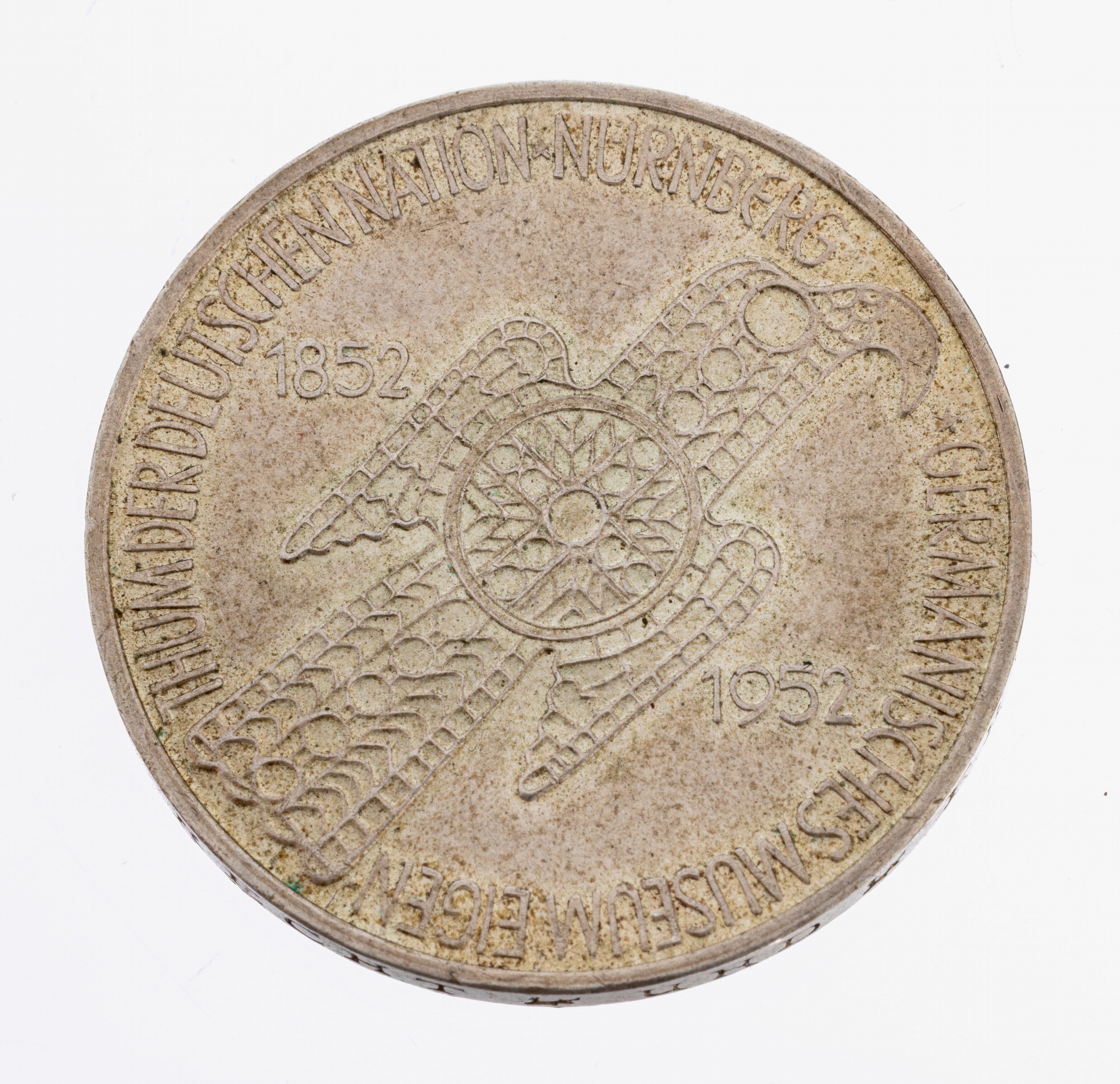 Image 27007018 - Silbermünze 5 Mark Germanisches Museum 1952