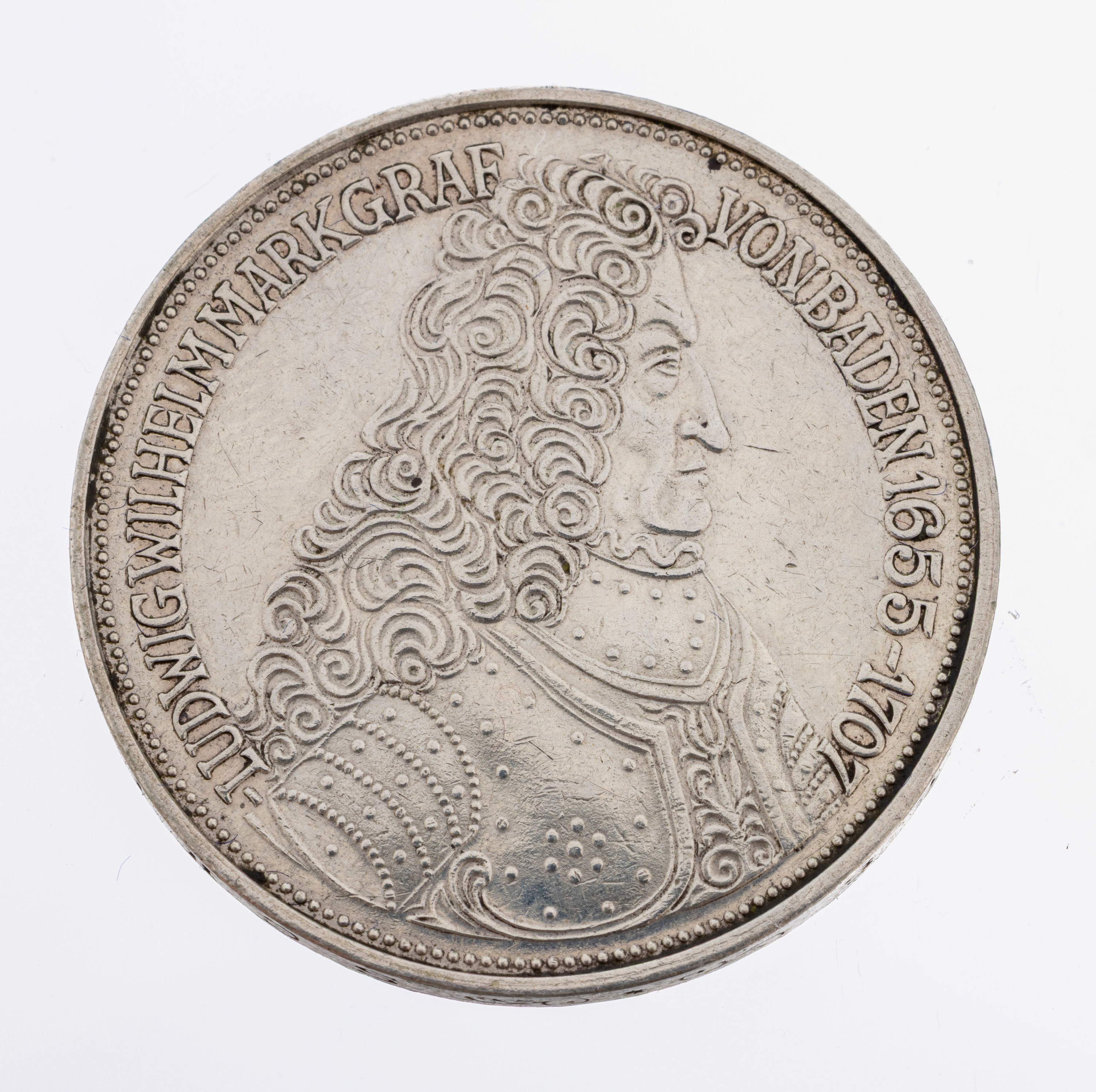 Image 27007019 - Silbermünze 5 Mark Markgraf von Baden 1955