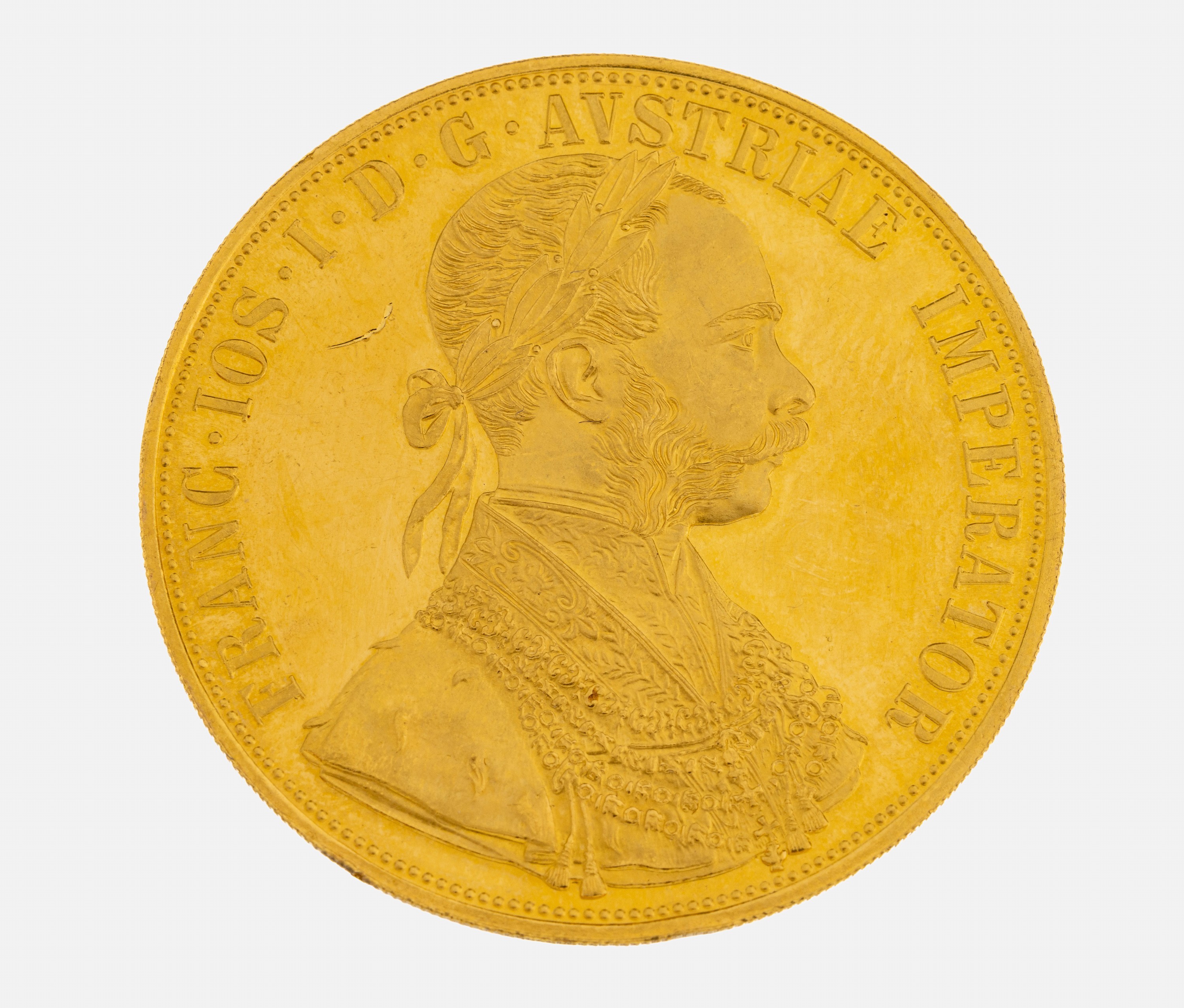 Image 27007038 - Goldmünze 4 Dukaten, Österreich-Ungarn 1915, Franz Joseph I., offizielle Nachprägung