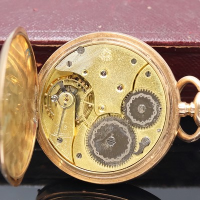 27007066g - PAUL VUILLE-PERRET Savonette Herrentaschenuhr in RG 585/000, Schweiz um 1910, guill. 2- ...