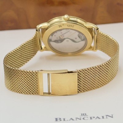 27007365c - BLANCPAIN Villeret Armbanduhr in GG 750/000, Schweiz um 1999, Automatik, neutr. Goldband, ...