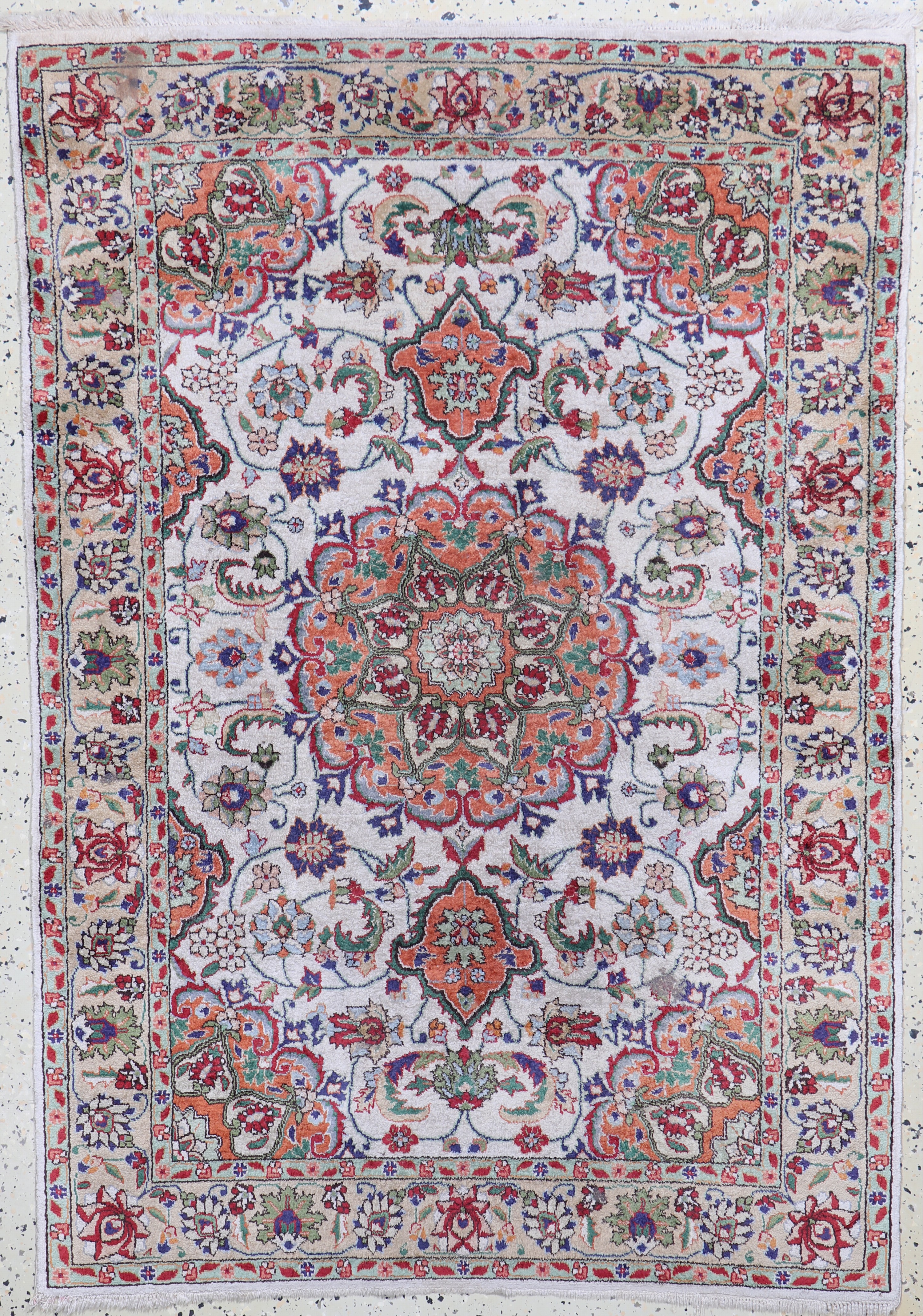 Image 27007406 - Keschan Seide, Ägypten, Mitte 20.Jhd, reineNaturseide, ca. 145 x 100 cm, ...