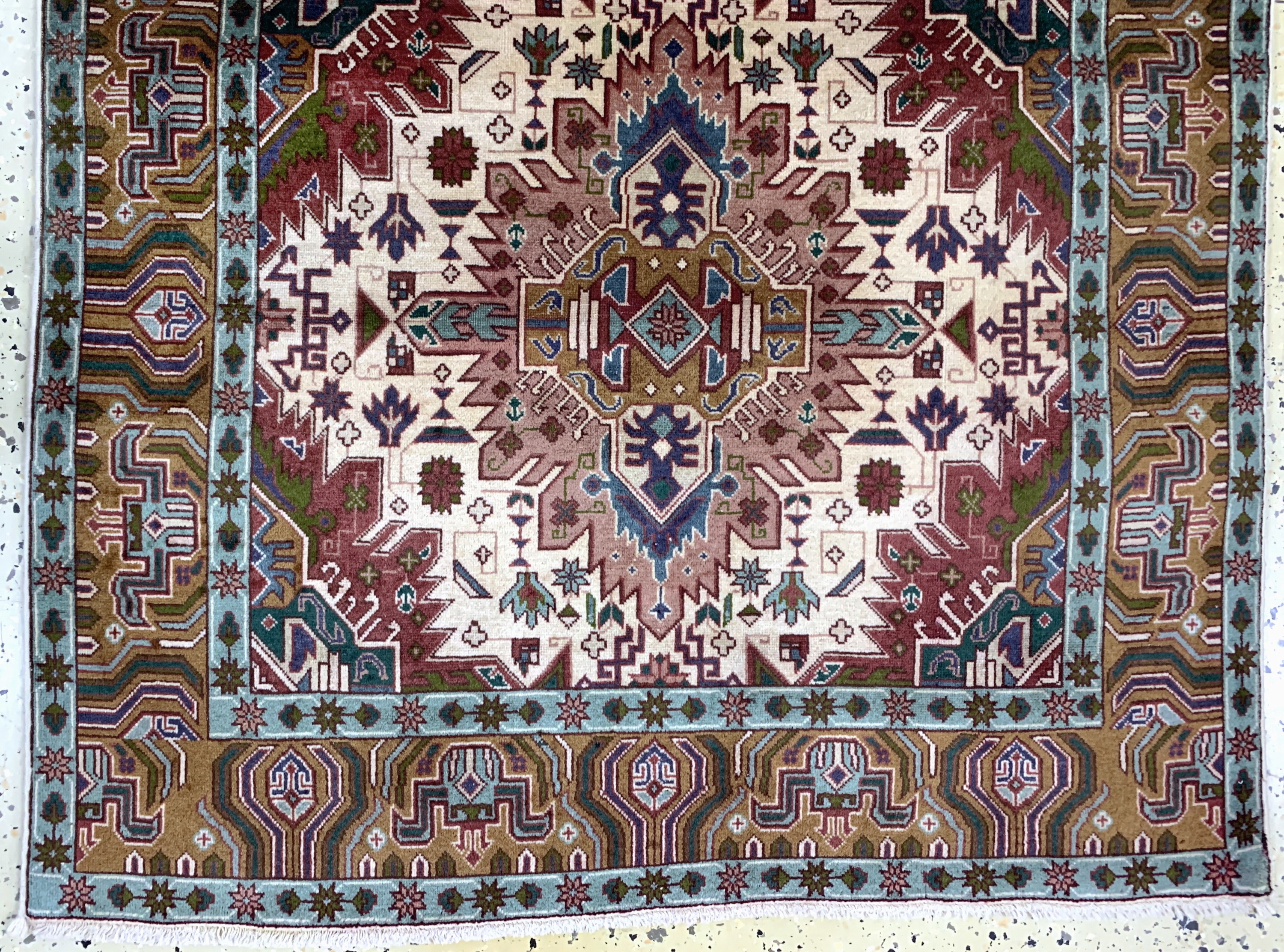 Detail b: 2 Lots Täbriz fein(40 Raj), Persien, Mitte 20.Jhd, Korkwolle auf Baumwolle, ca. 155 x 100cm, gereinigt, EHZ: 2