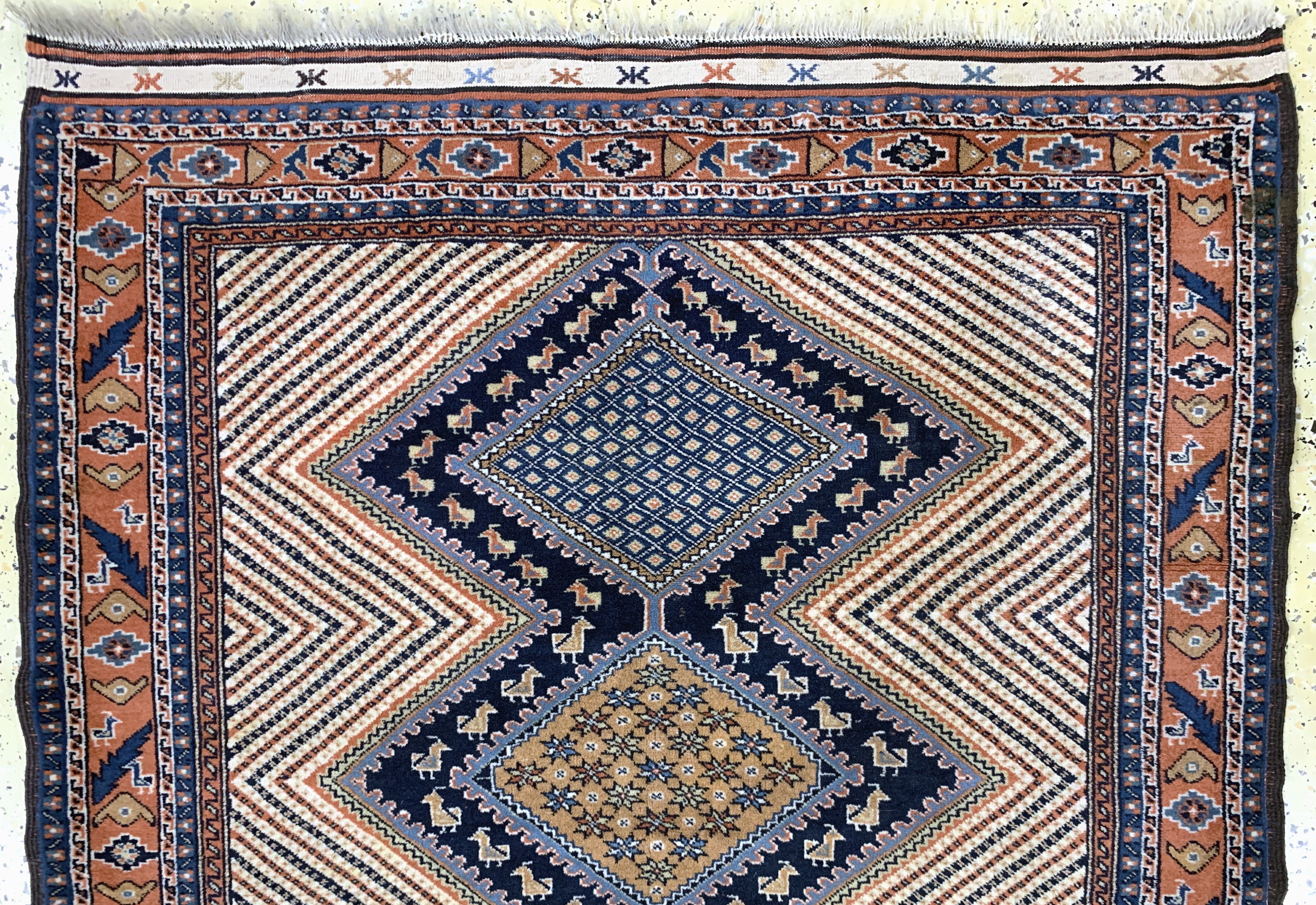 Detail a: Ghochan, Persien, Ende 20.Jhd, Wolle auf Wolle, ca. 173 x 122 cm, EHZ: 2
