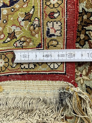 27007429e - Ghom Seide, Persien, Mitte 20.Jhd, reine Naturseide, ca. 160 x 108 cm, ...