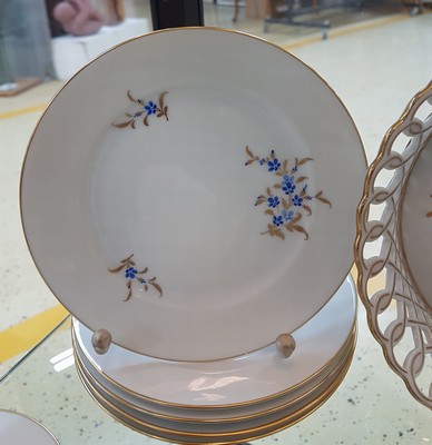 27007587e - Mokka- bzw. Espressoservice, Höchst, Form Kurfürst, Dekor Vergissmeinnicht ...