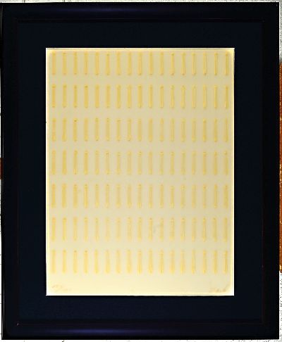 27007815k - Günther Uecker,1930-2025, sieben Nagelreihen in Kunststoff, num.100/100, handsigniert, ...