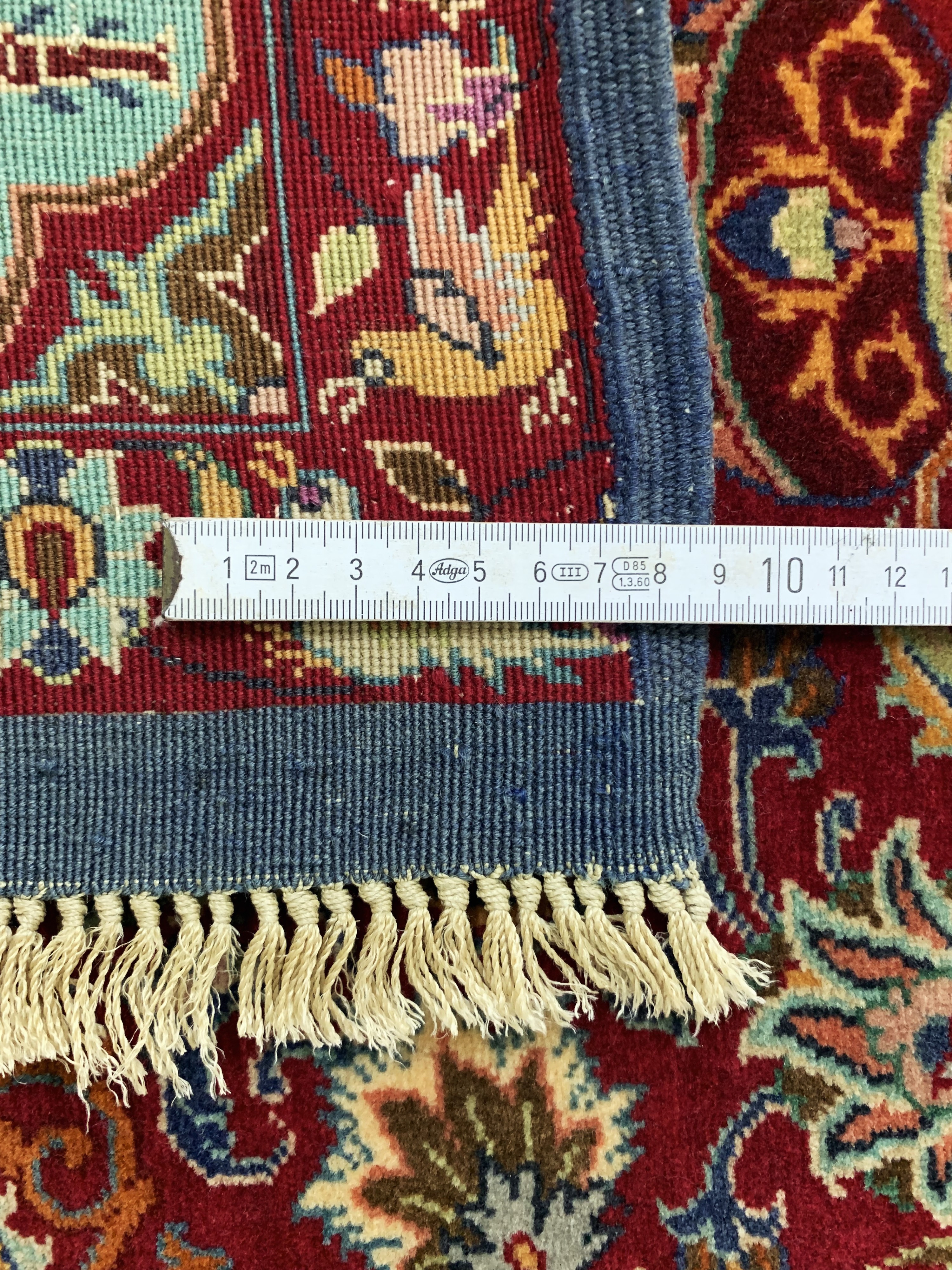 Detail g: Mesched Kork fein, Persien, um 1960, Korkwolle auf Seide, ca. 190 x 125 cm, (nahezuneuwertig)