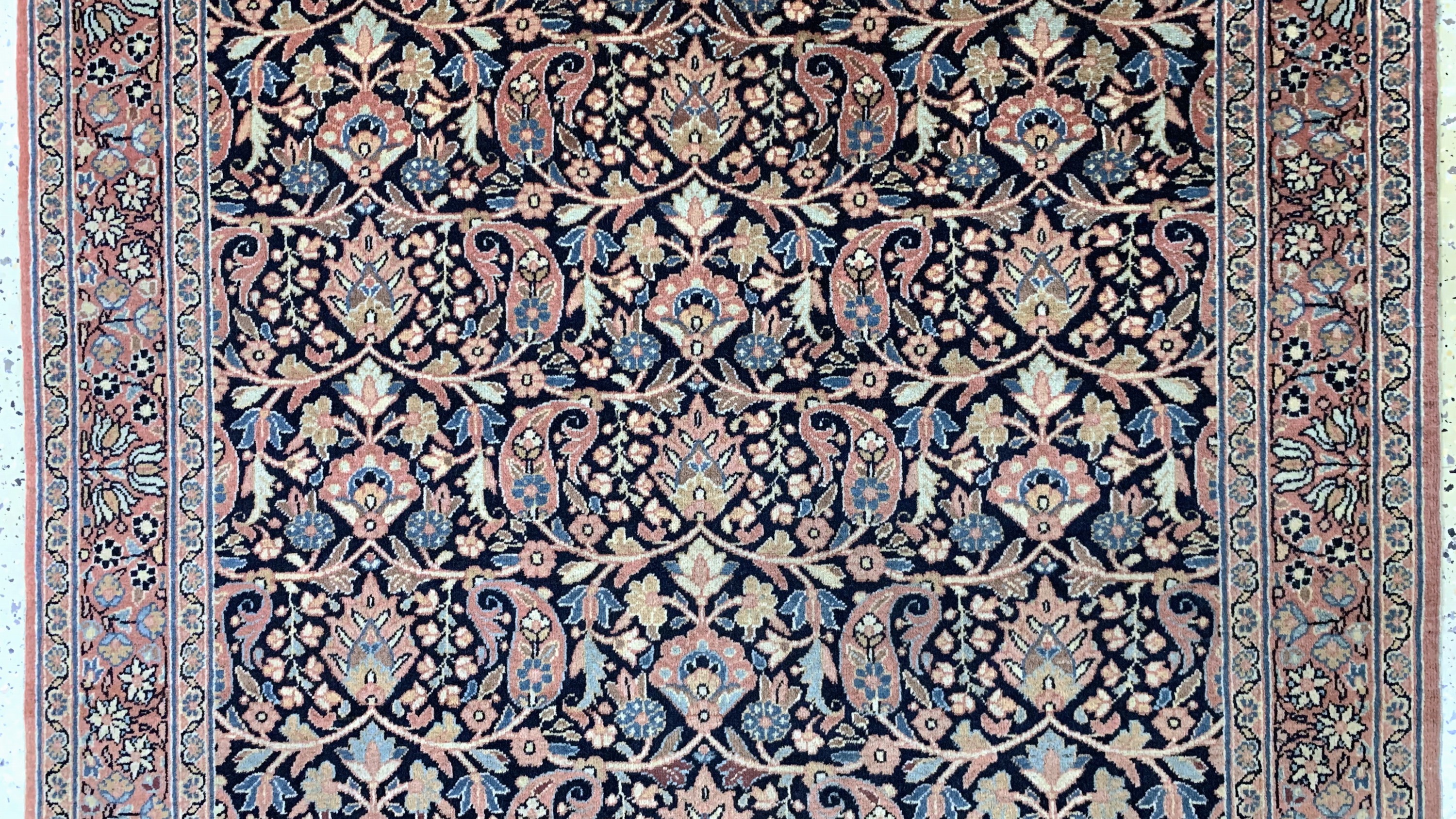 Detail b: Antiker Doroschk, Persien, um 1900, Wolle auf Baumwolle, ca. 190 x 130 cm, (nahezu neuwertig), Abrasch