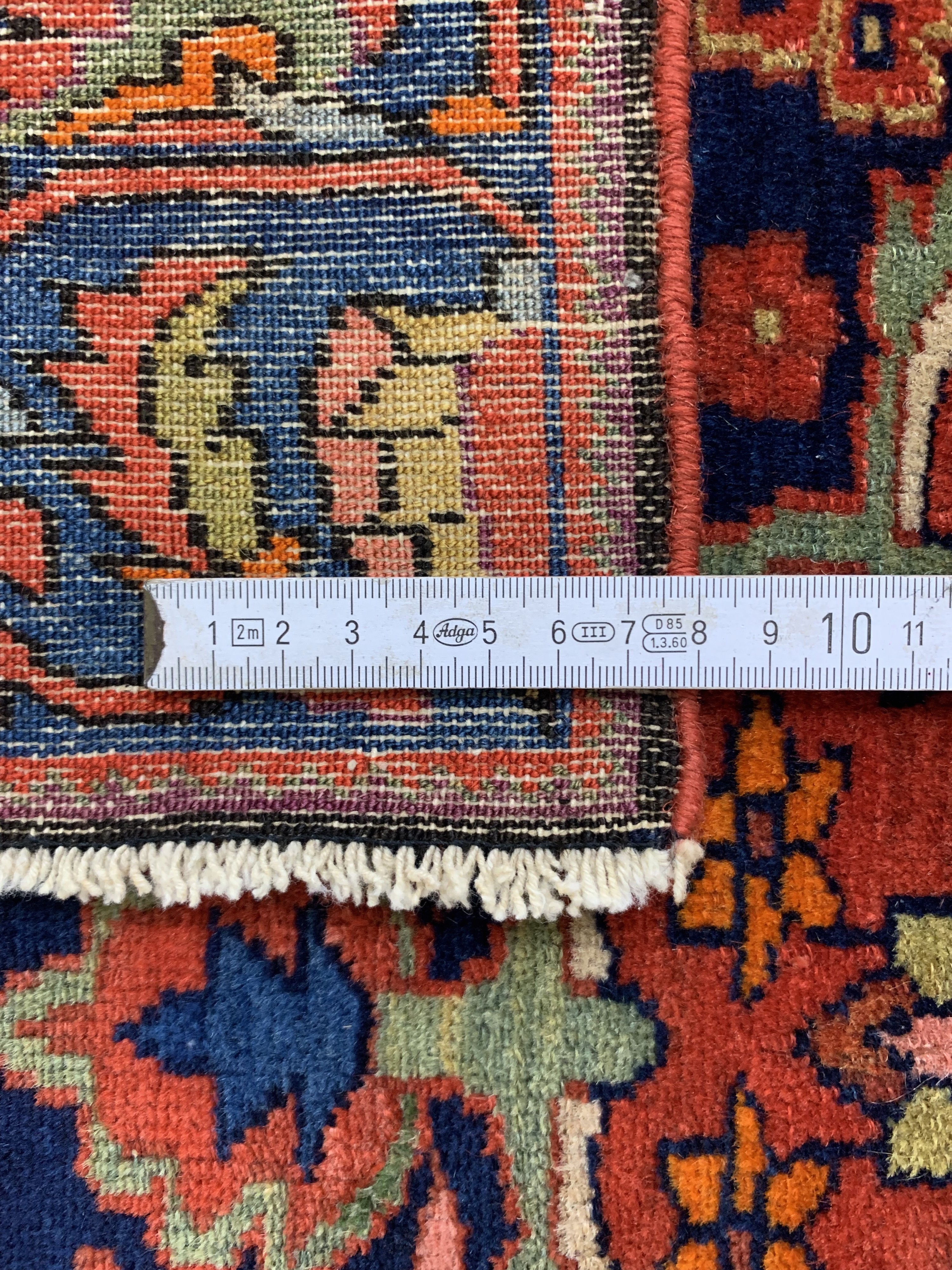 Detail e: "Misha"malayer fein antik, Persien, um 1900, Wolle auf Baumwolle, ca. 135 x 98 cm, EHZ:(gleichmäßig dünn)