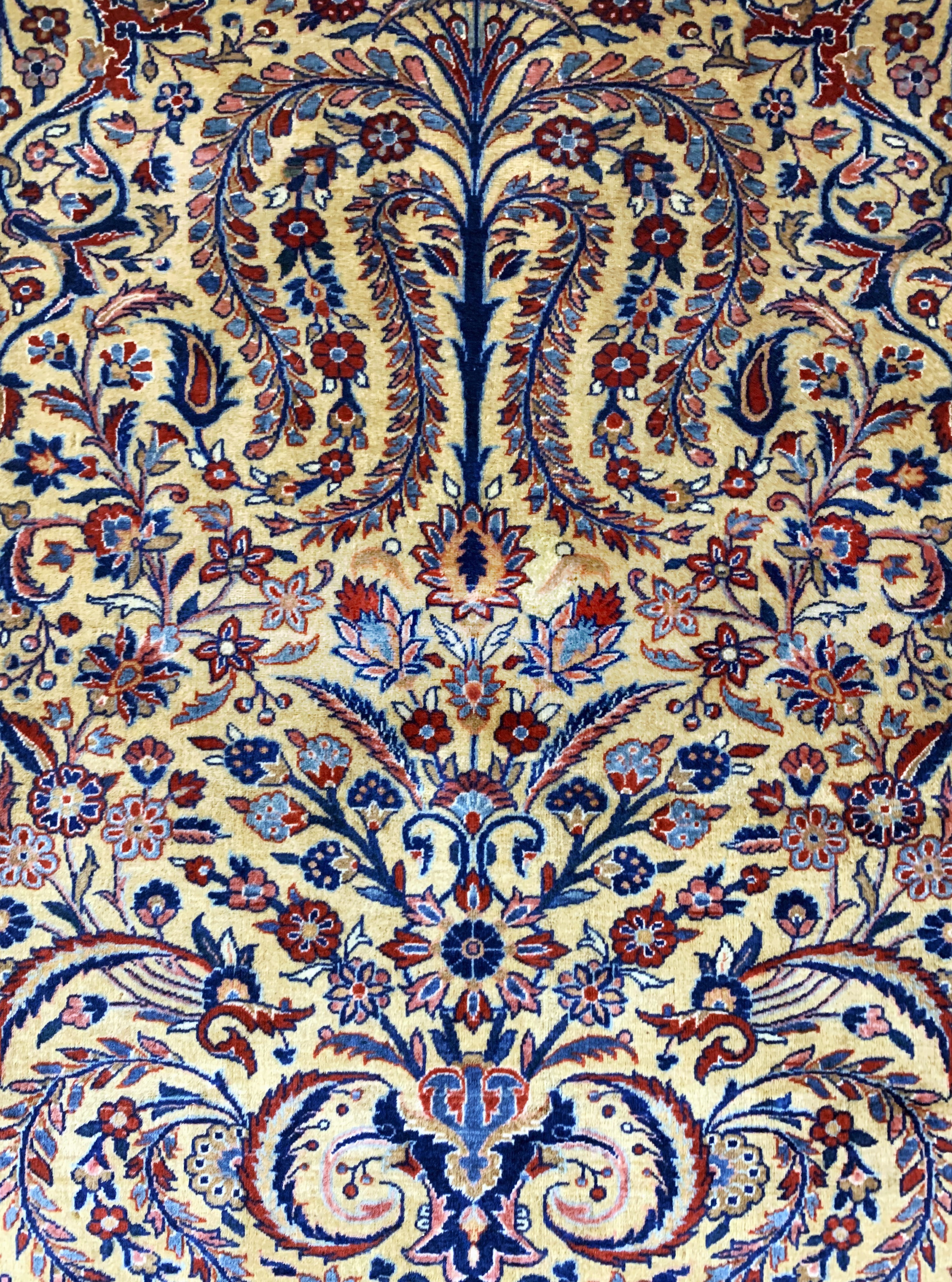 Detail b: "Manchester"Keschan antik, Persien, um 1900, Manchester-Korkwolle auf Baumwolle, ca. 145 x 105 cm, EHZ: 2(kleiner ...