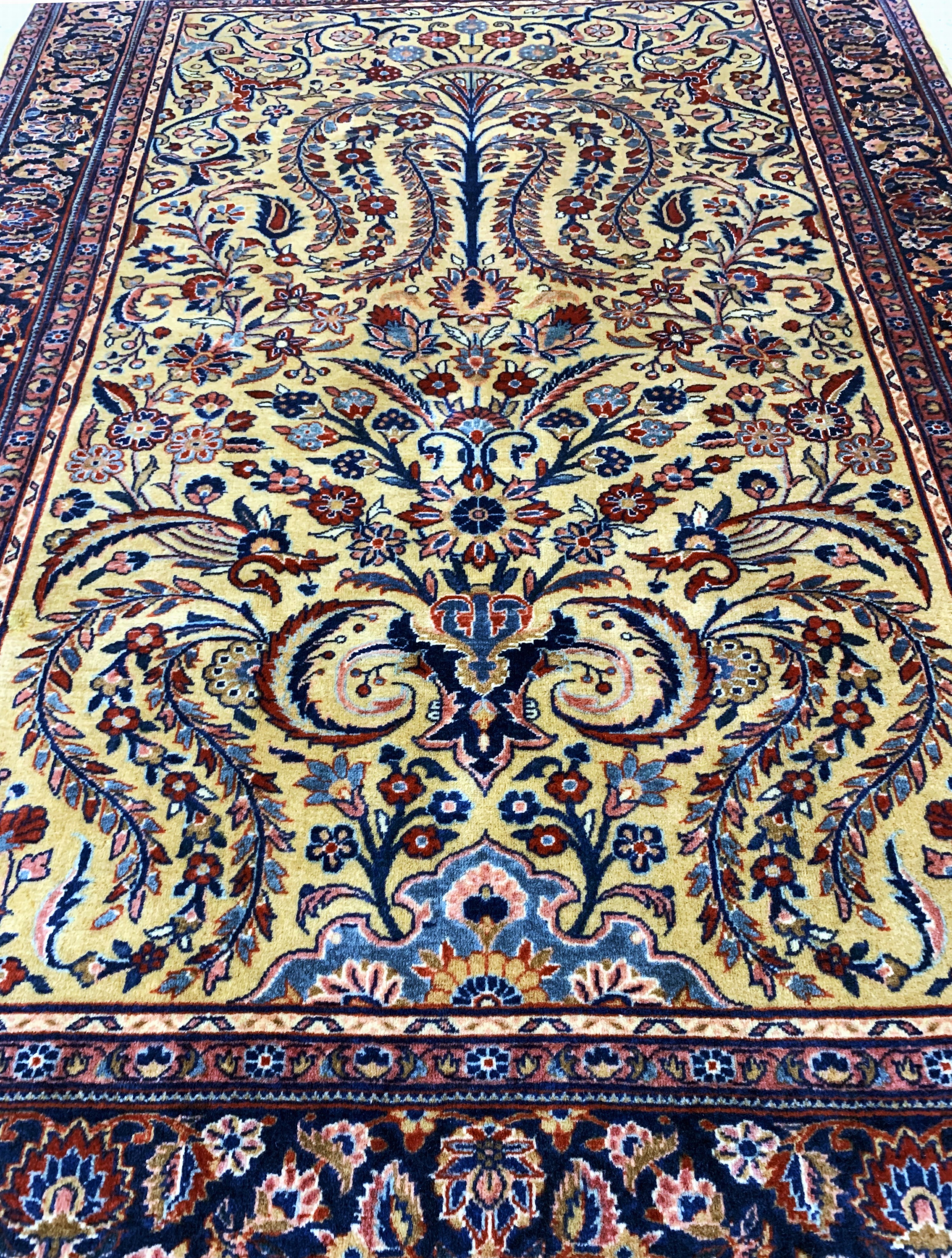 Detail d: "Manchester"Keschan antik, Persien, um 1900, Manchester-Korkwolle auf Baumwolle, ca. 145 x 105 cm, EHZ: 2(kleiner ...