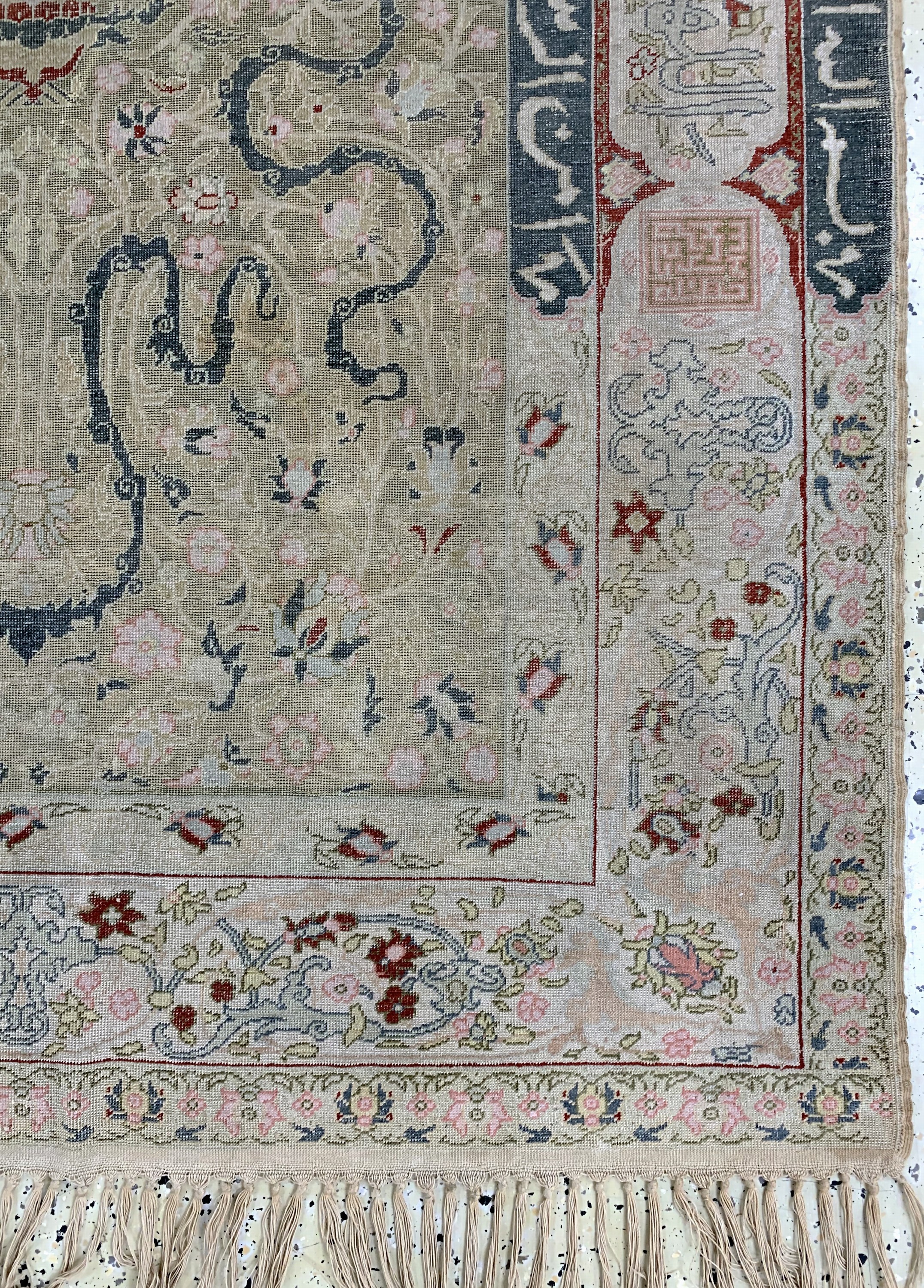 Detail a: Antiker Panderma, Türkei, um 1900, merzerisierte Baumwolle, ca. 195 x 142 cm, EHZ: 2