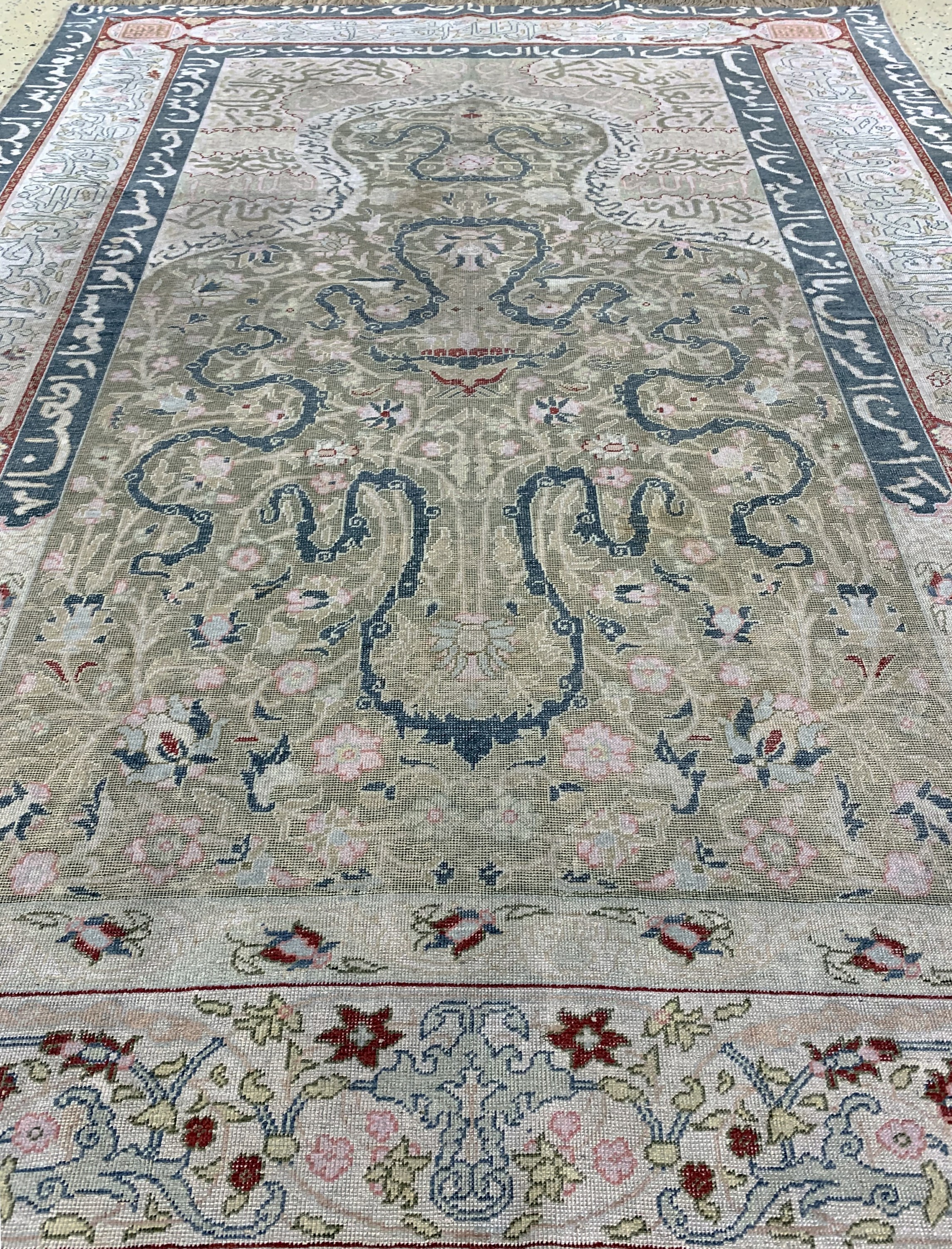 Detail f: Antiker Panderma, Türkei, um 1900, merzerisierte Baumwolle, ca. 195 x 142 cm, EHZ: 2