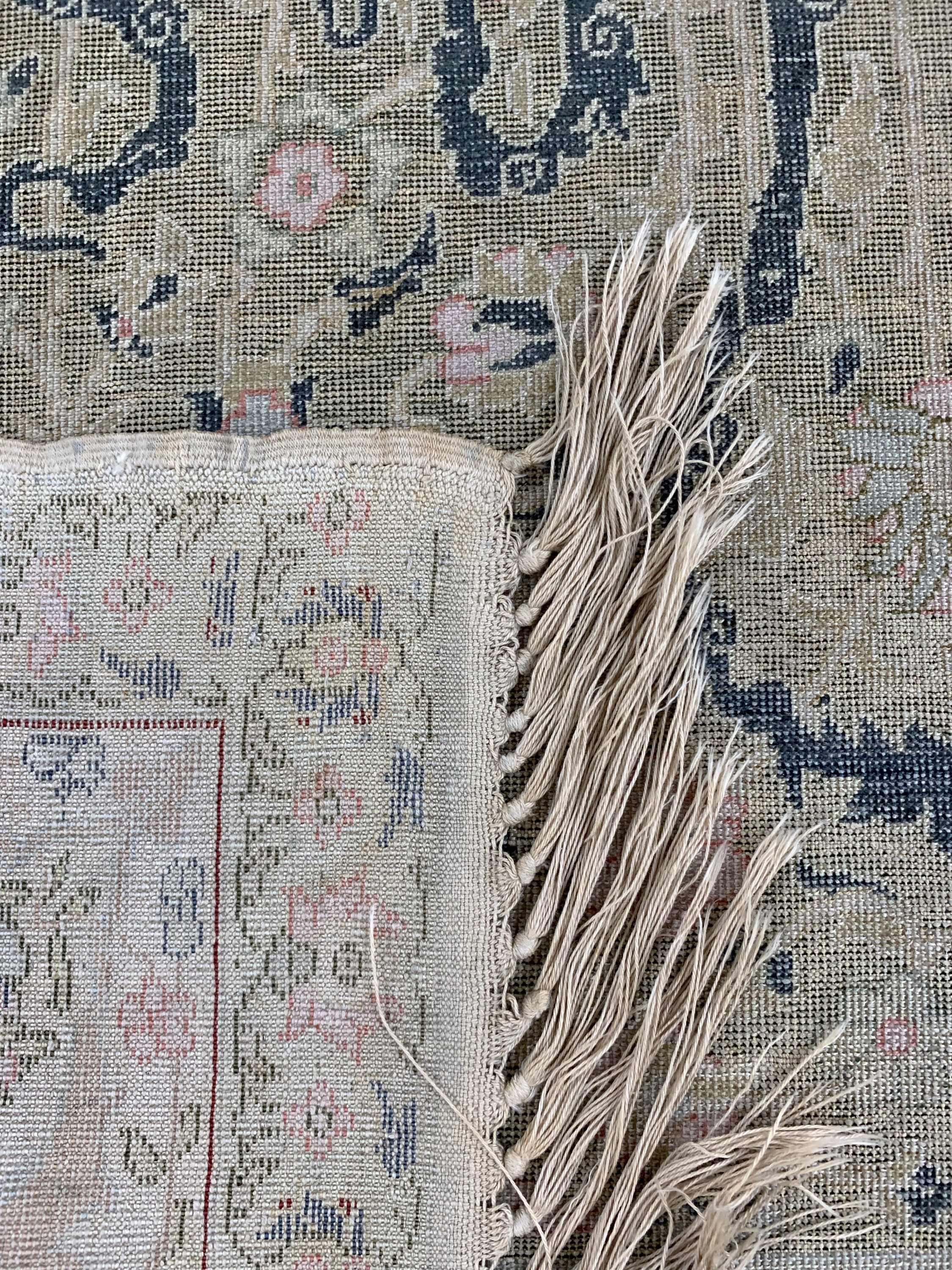 Detail g: Antiker Panderma, Türkei, um 1900, merzerisierte Baumwolle, ca. 195 x 142 cm, EHZ: 2